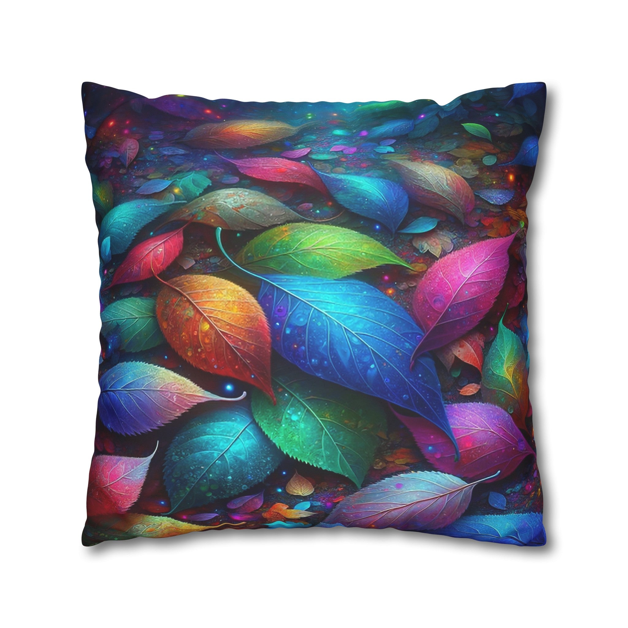 Magical leaves (3) - Suede Square Pillowcase