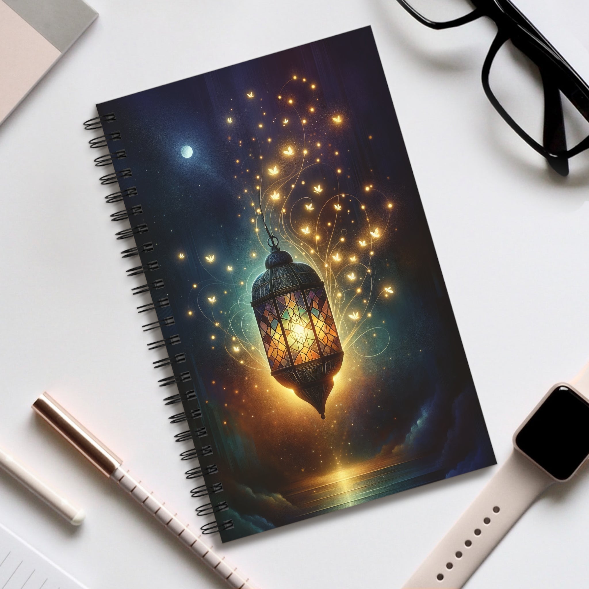 Light & Butterflies Lamp - Spiral Journal (EU)