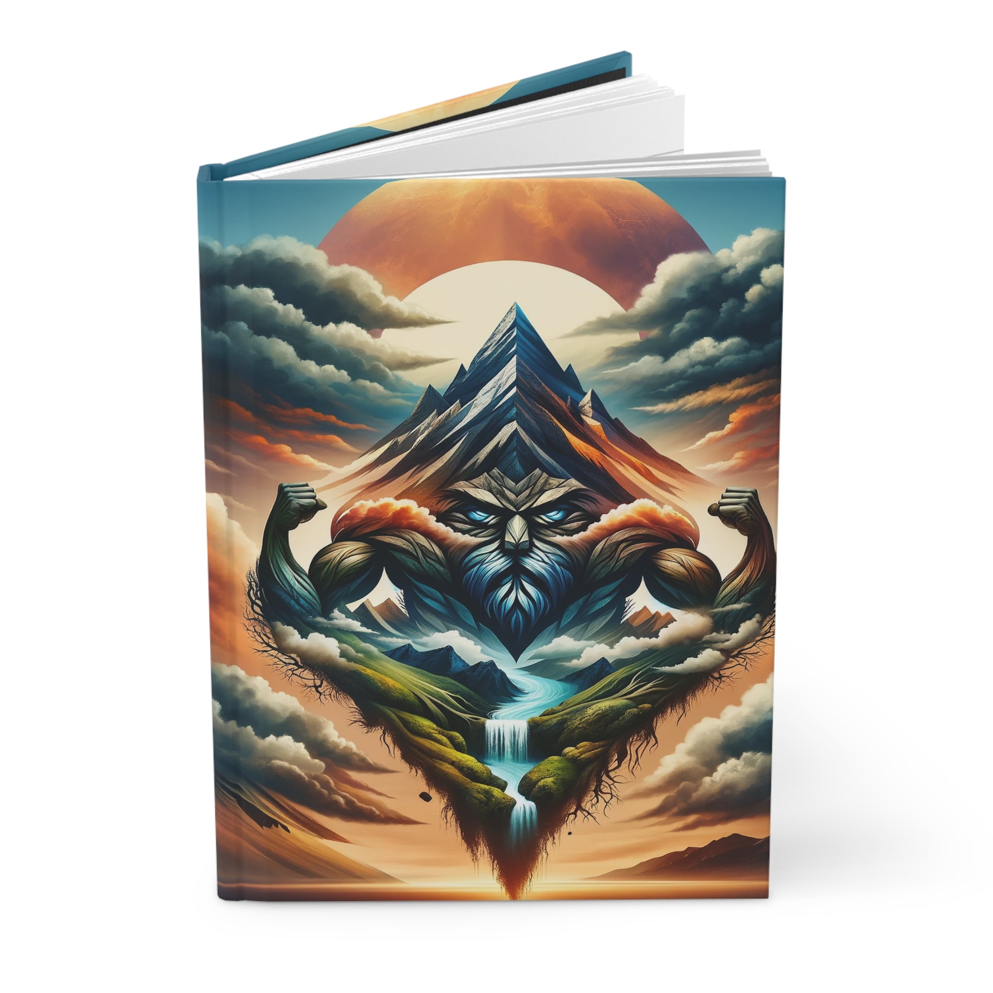 Mountain and Muscle - Hardcover Notebook