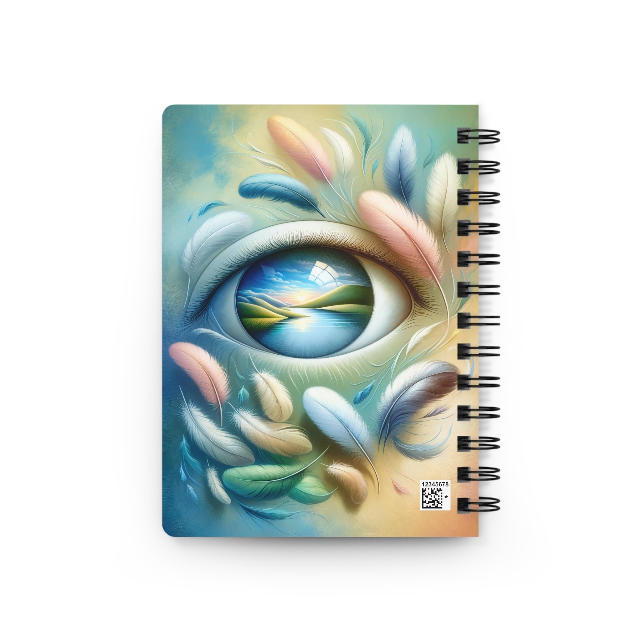 Feathers around the eye - Spiral Notebook