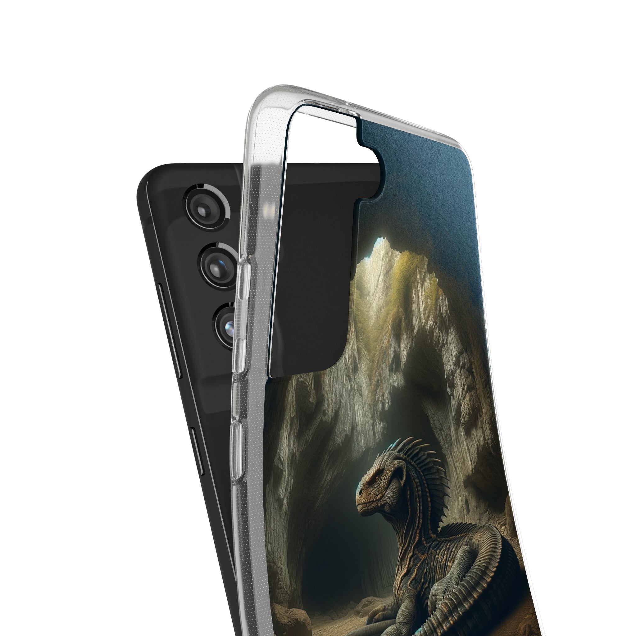 Basilisk in a cave - Soft Phone Case