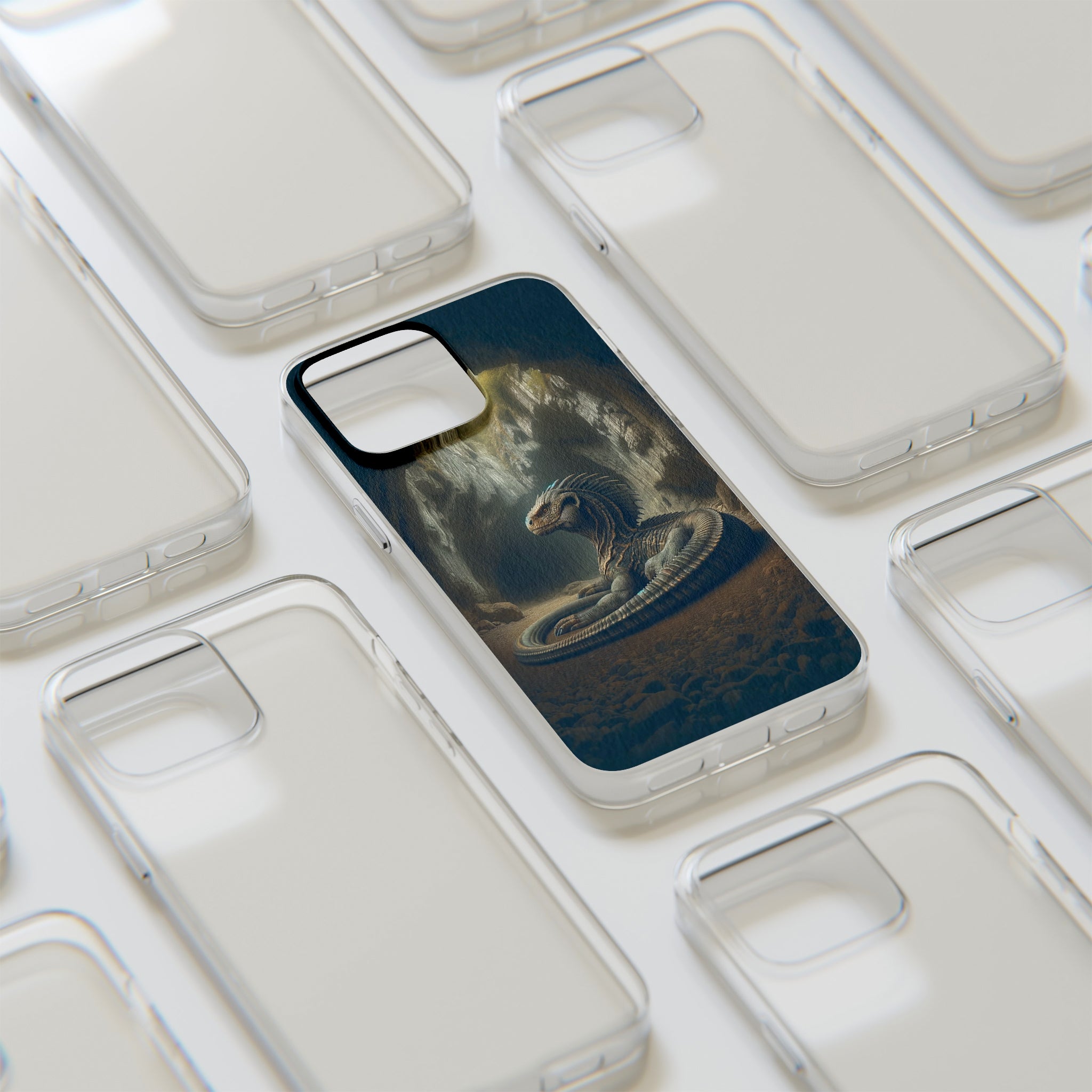 Basilisk in a cave - Soft Phone Case