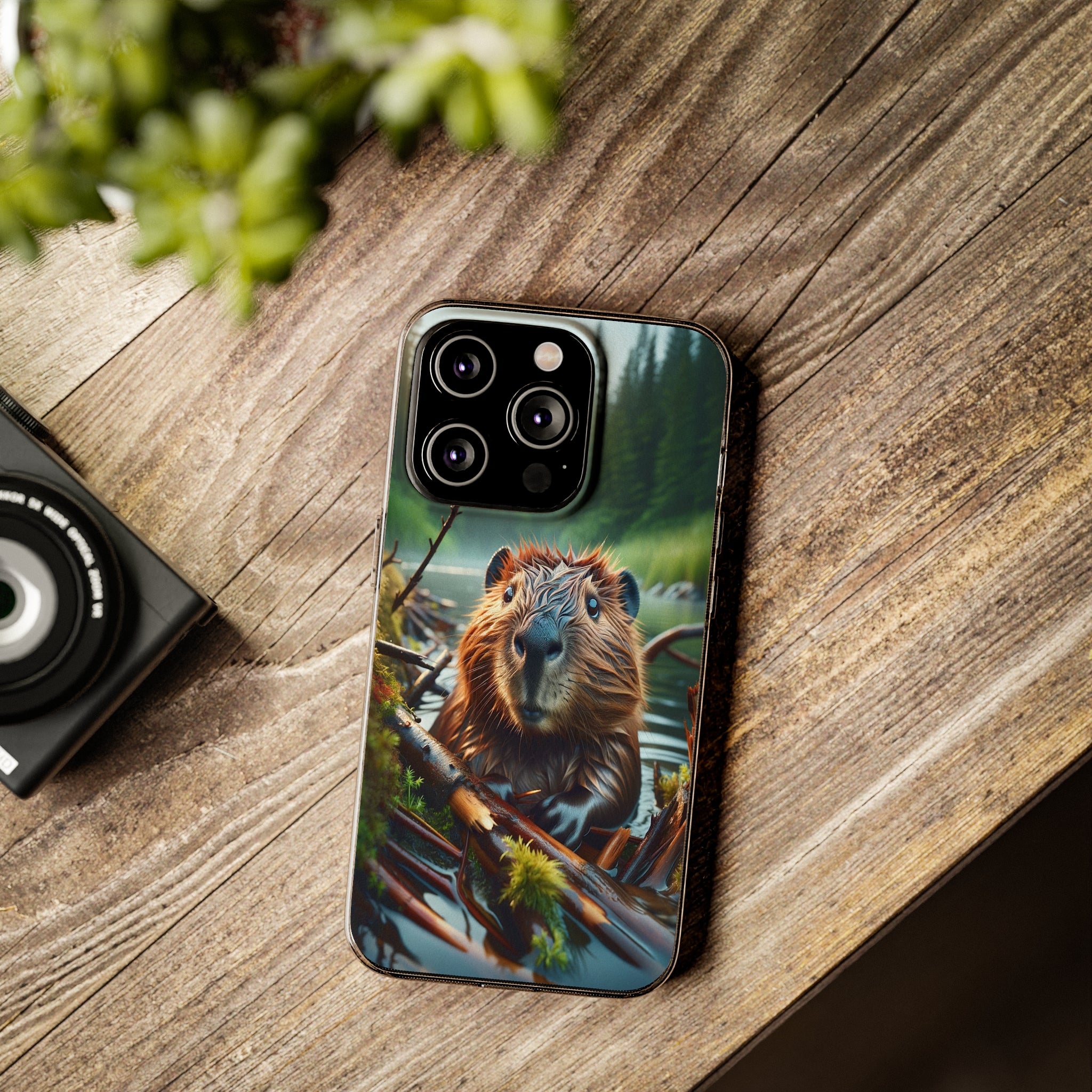 Curious Beaver - Soft Phone Case