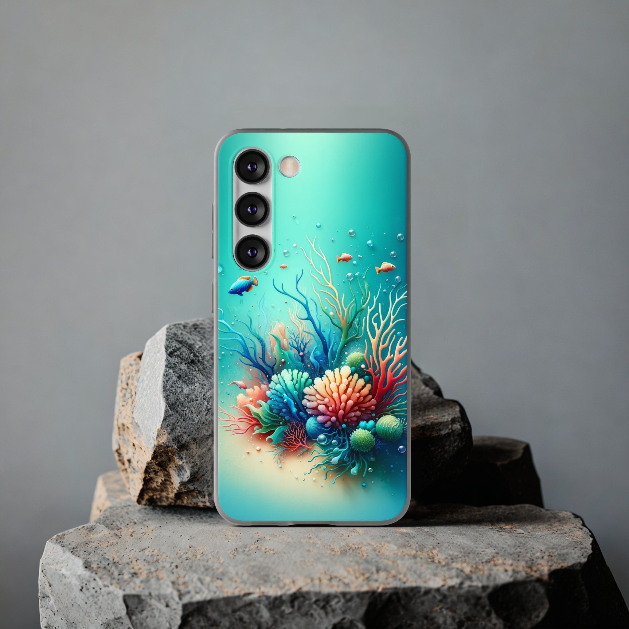 Fish around coral reef - Flexi Case (Samsung only)