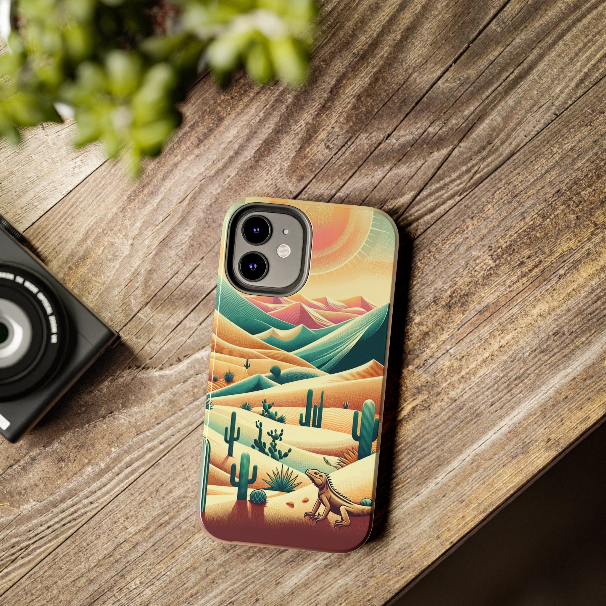 Iguana in the desert - Tough Phone Case