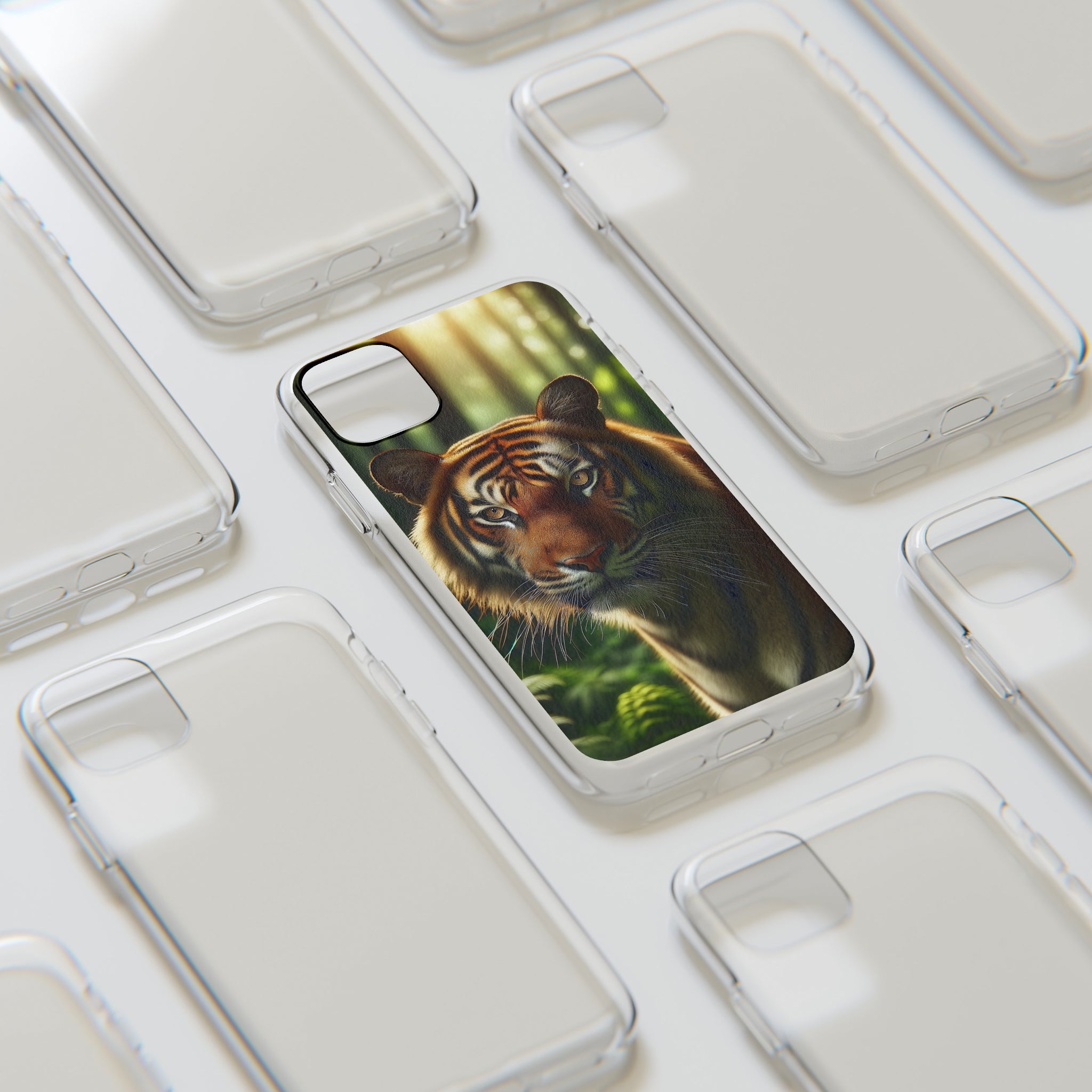 Curious Tiger - Soft Phone Case