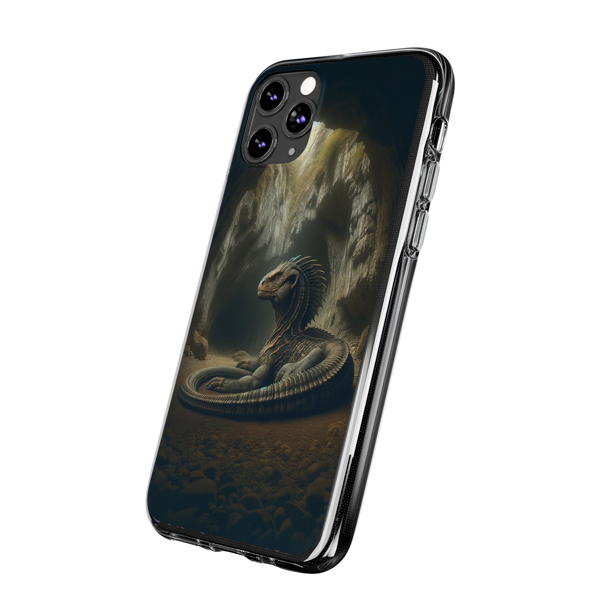 Basilisk in a cave - Soft Phone Case