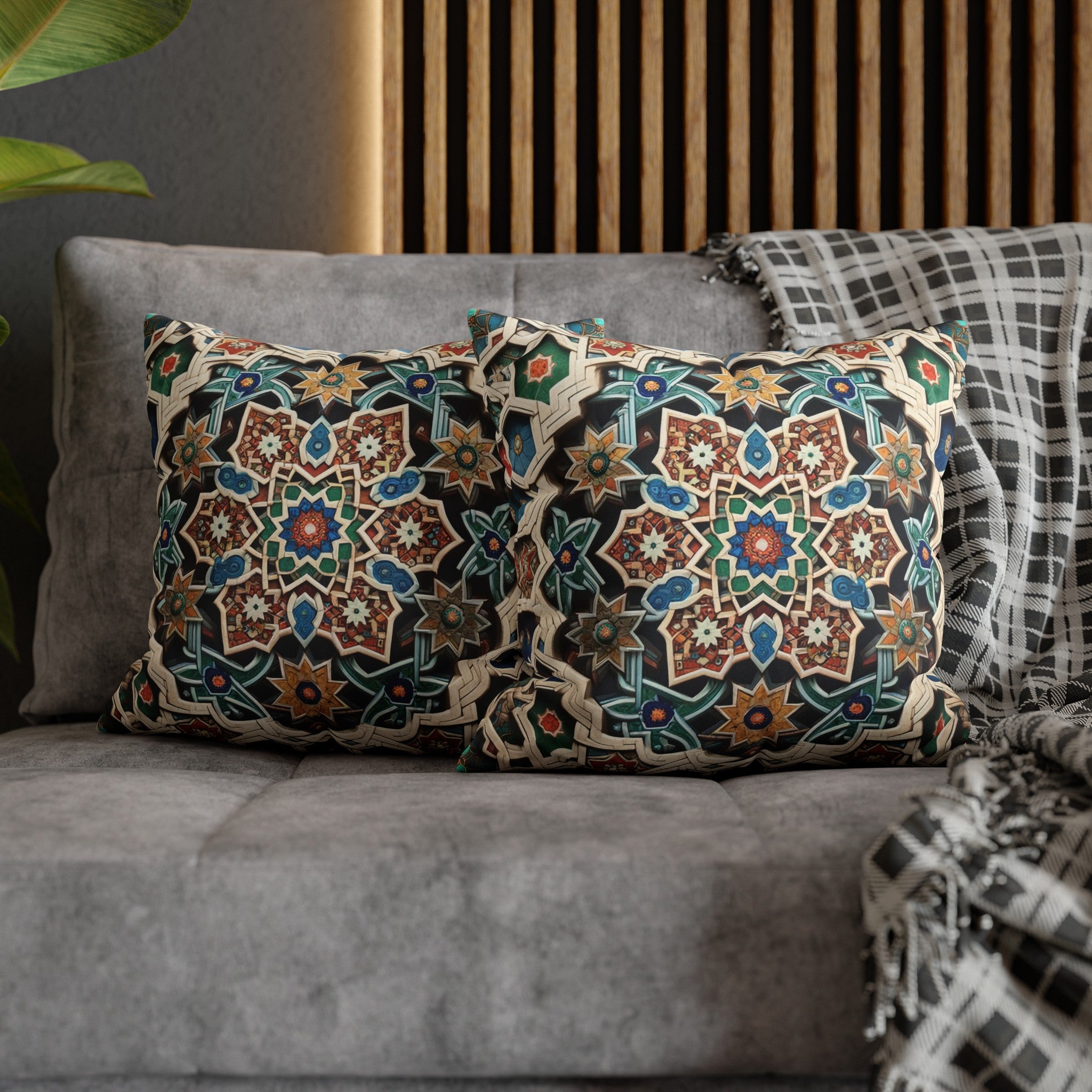 Persian Art (1) - Suede Square Pillowcase