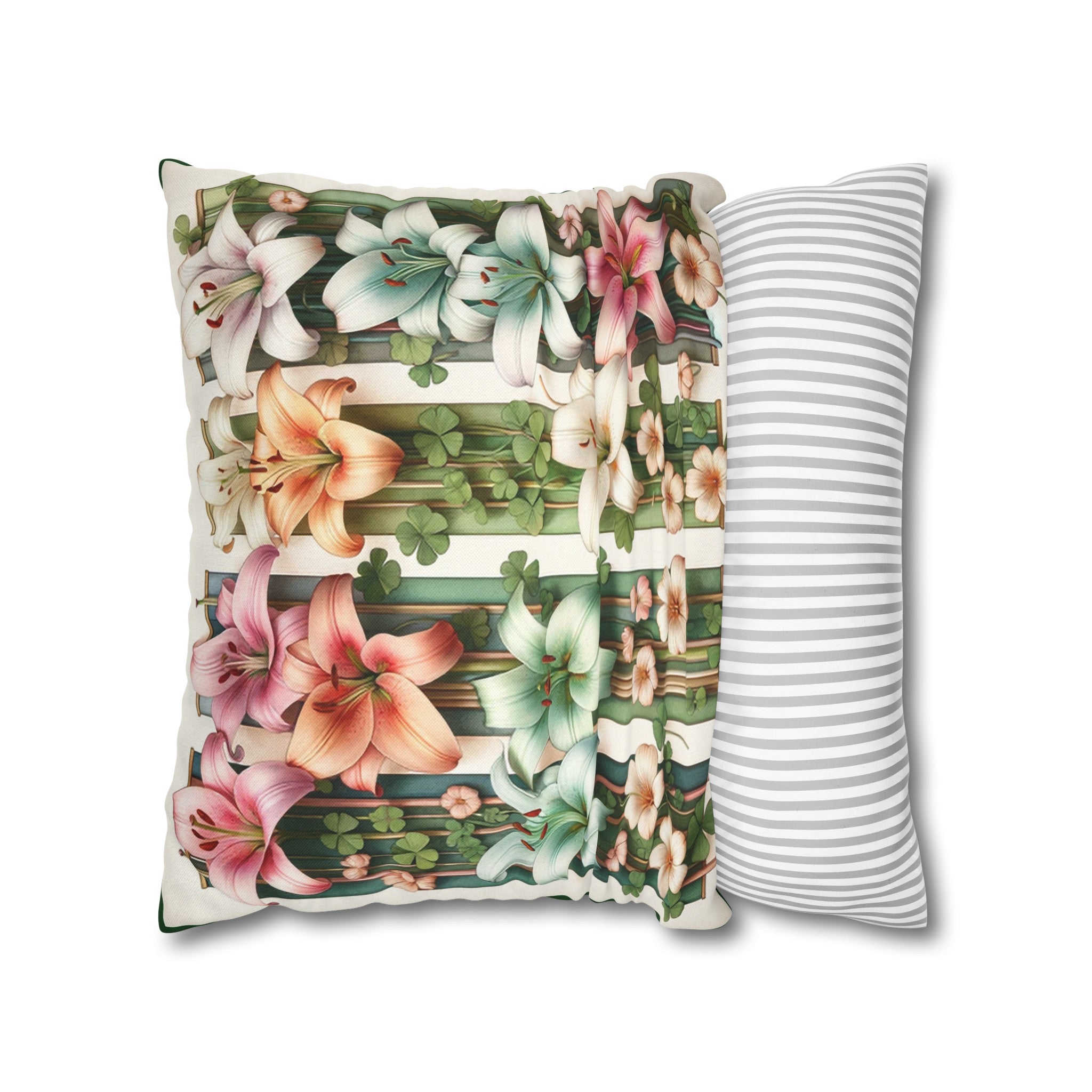 Lilies 1 - Polyester Square Pillowcase