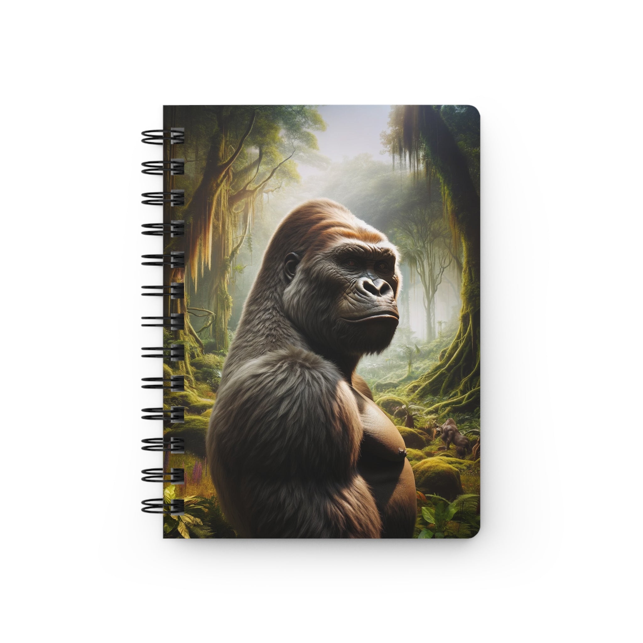 A curious gorilla - Spiral Notebook