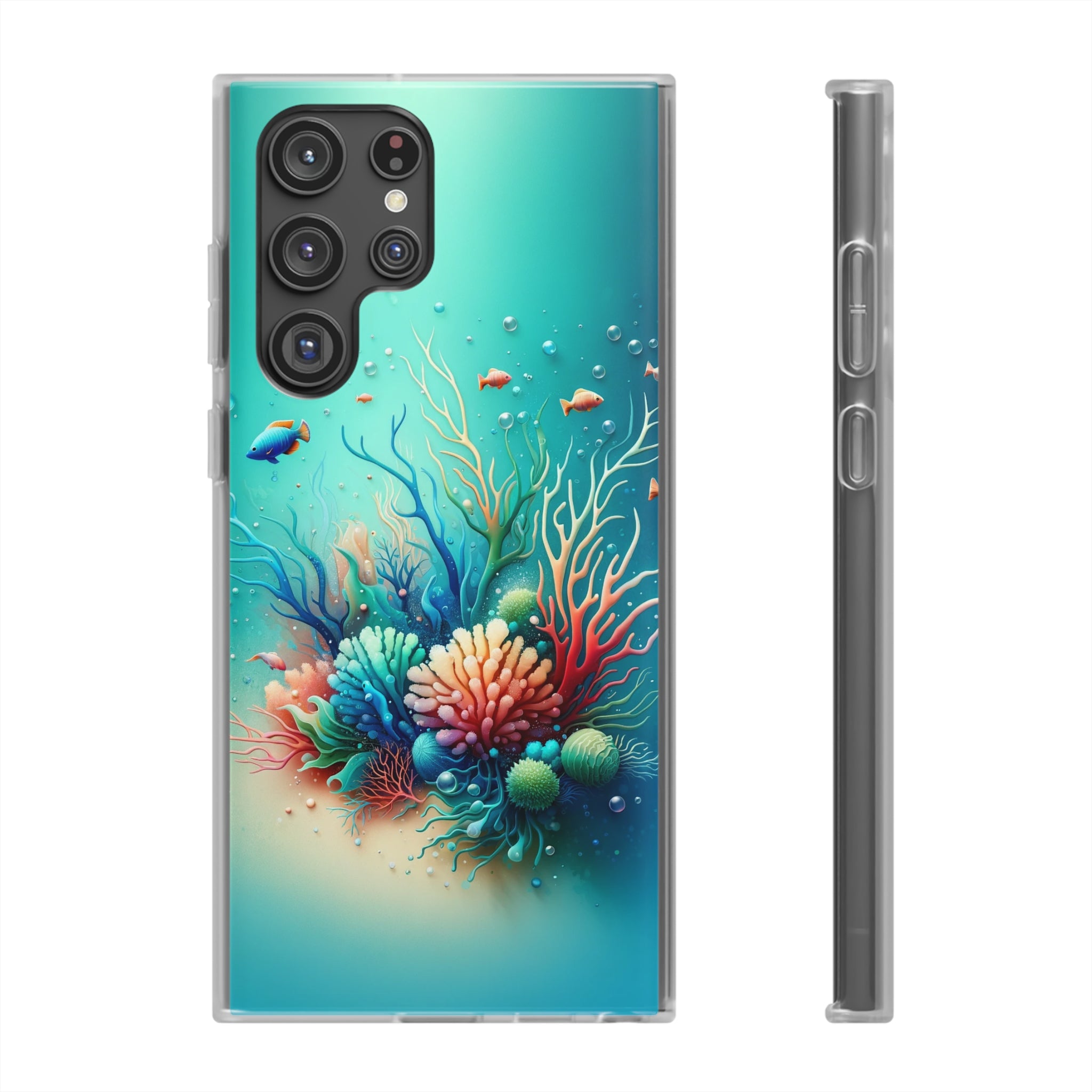 Fish around coral reef - Flexi Case (Samsung only)