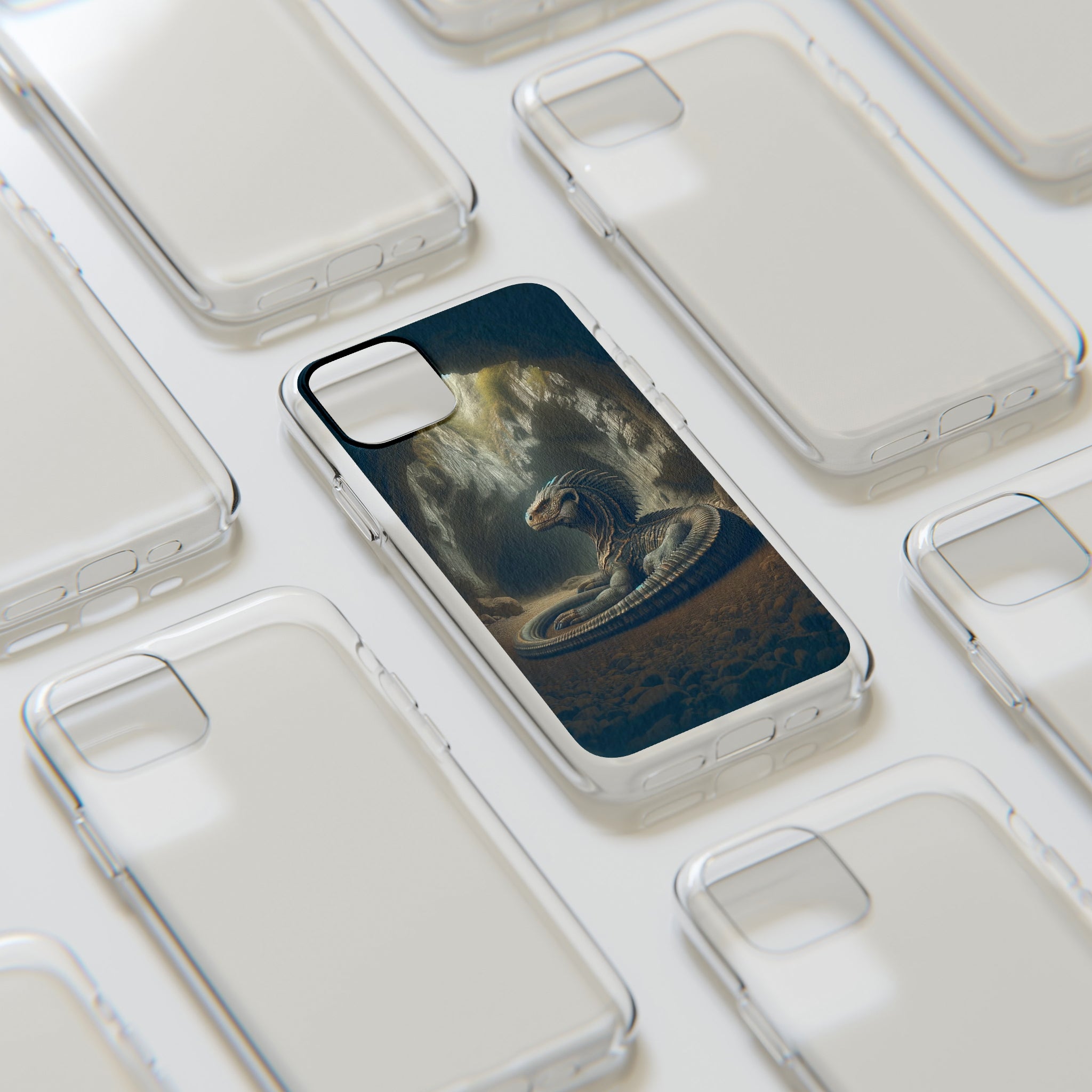 Basilisk in a cave - Soft Phone Case