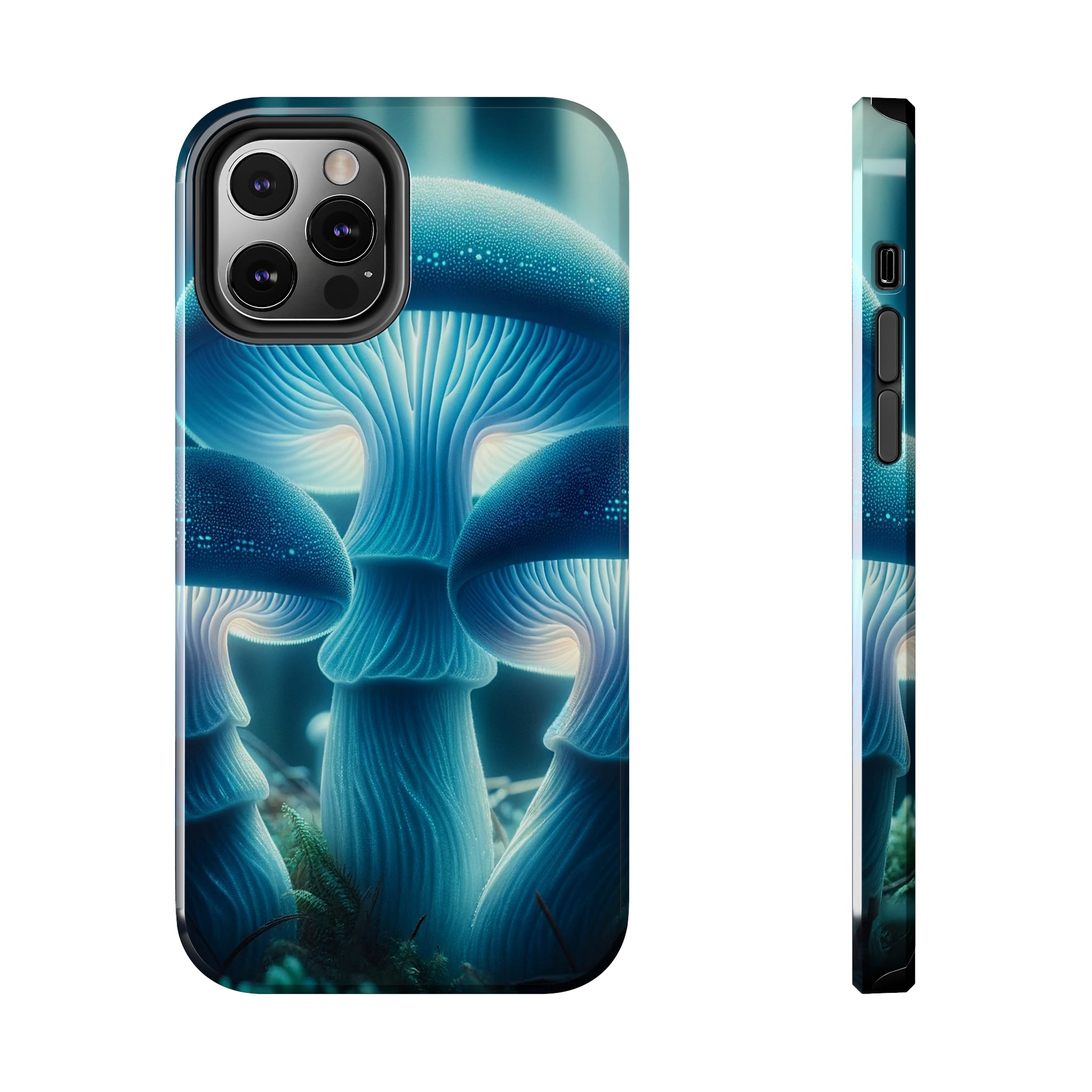 Blue Mushrooms - Tough Phone Case