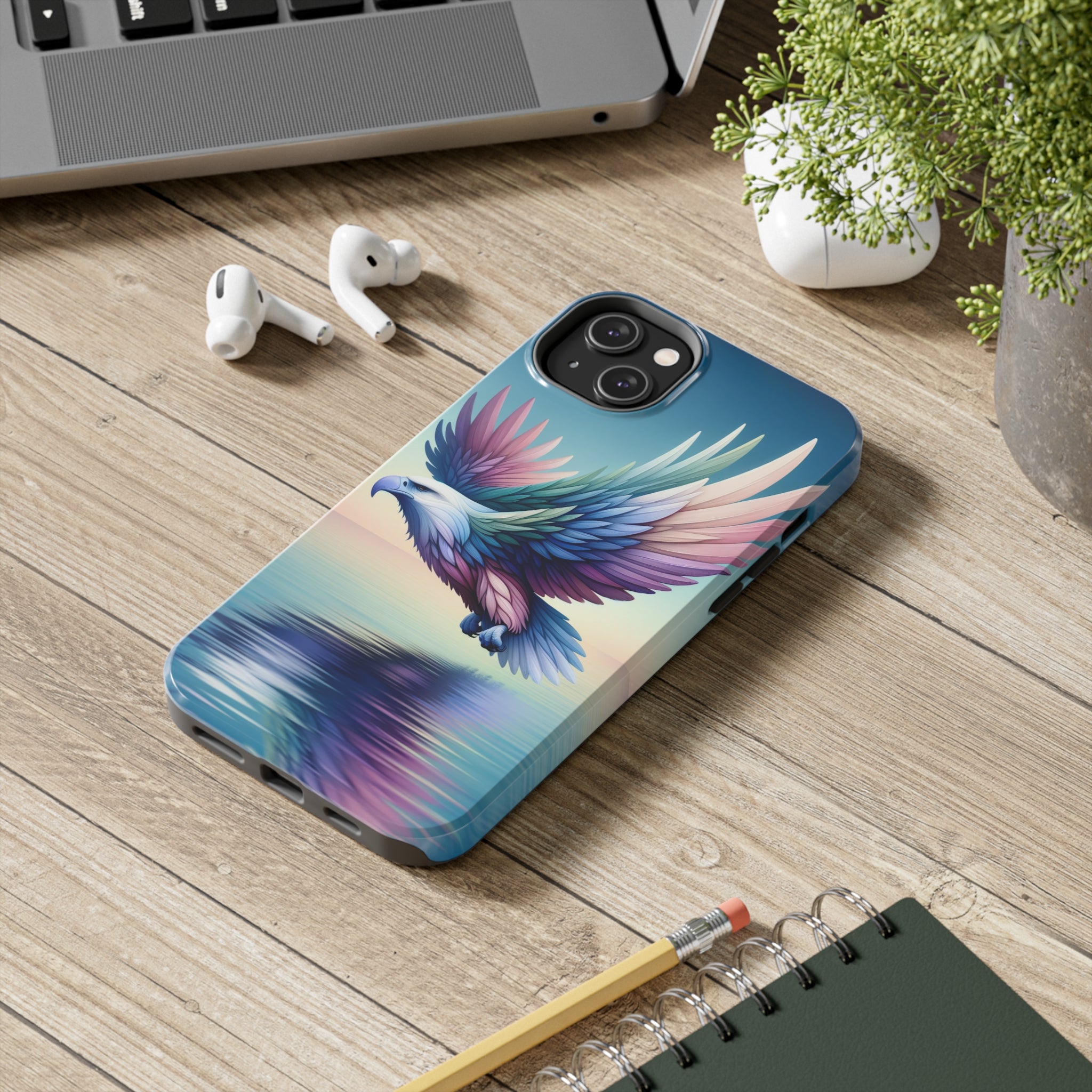 Eagle with colourful feathers - Tough Phone Case