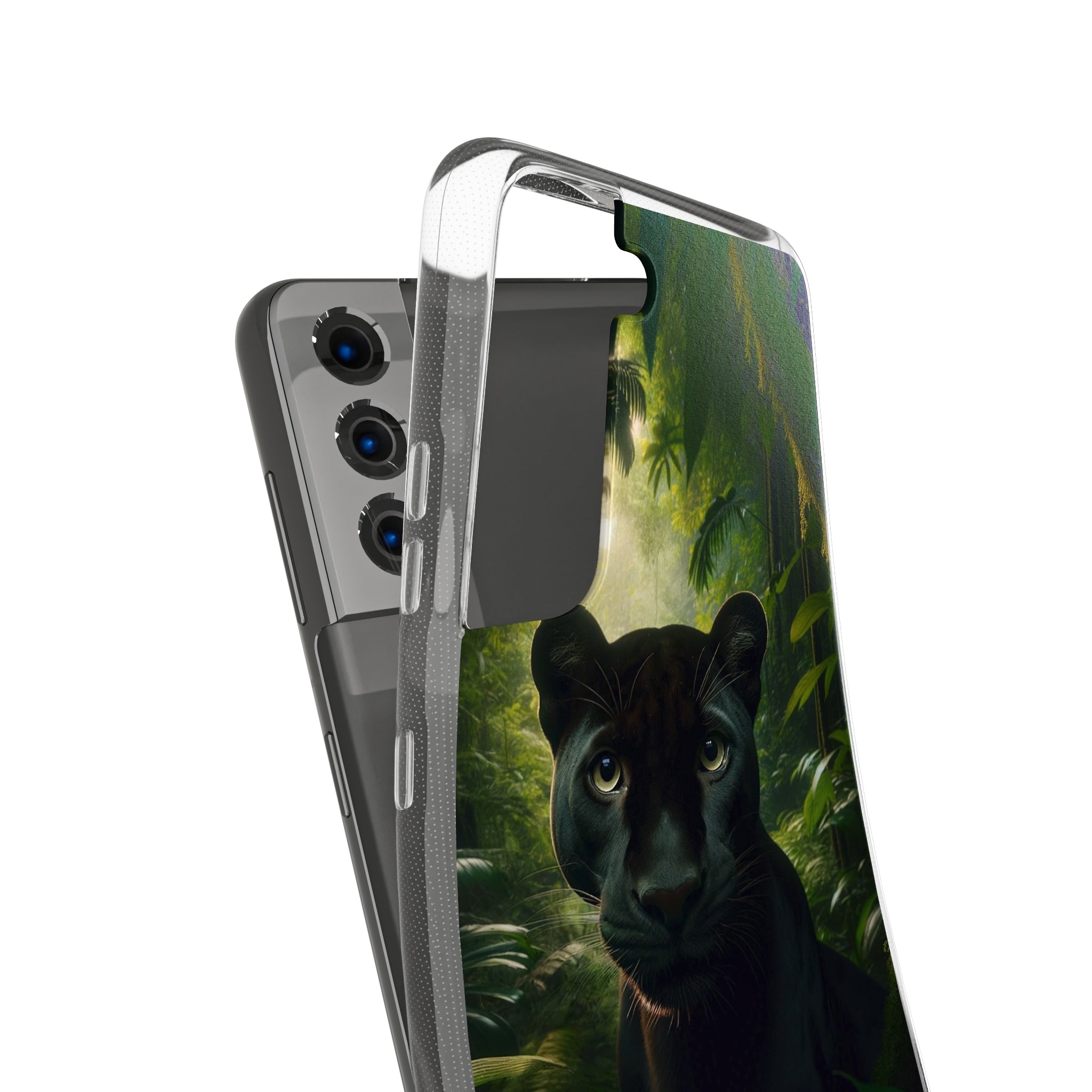 Curious Panther - Soft Phone Case