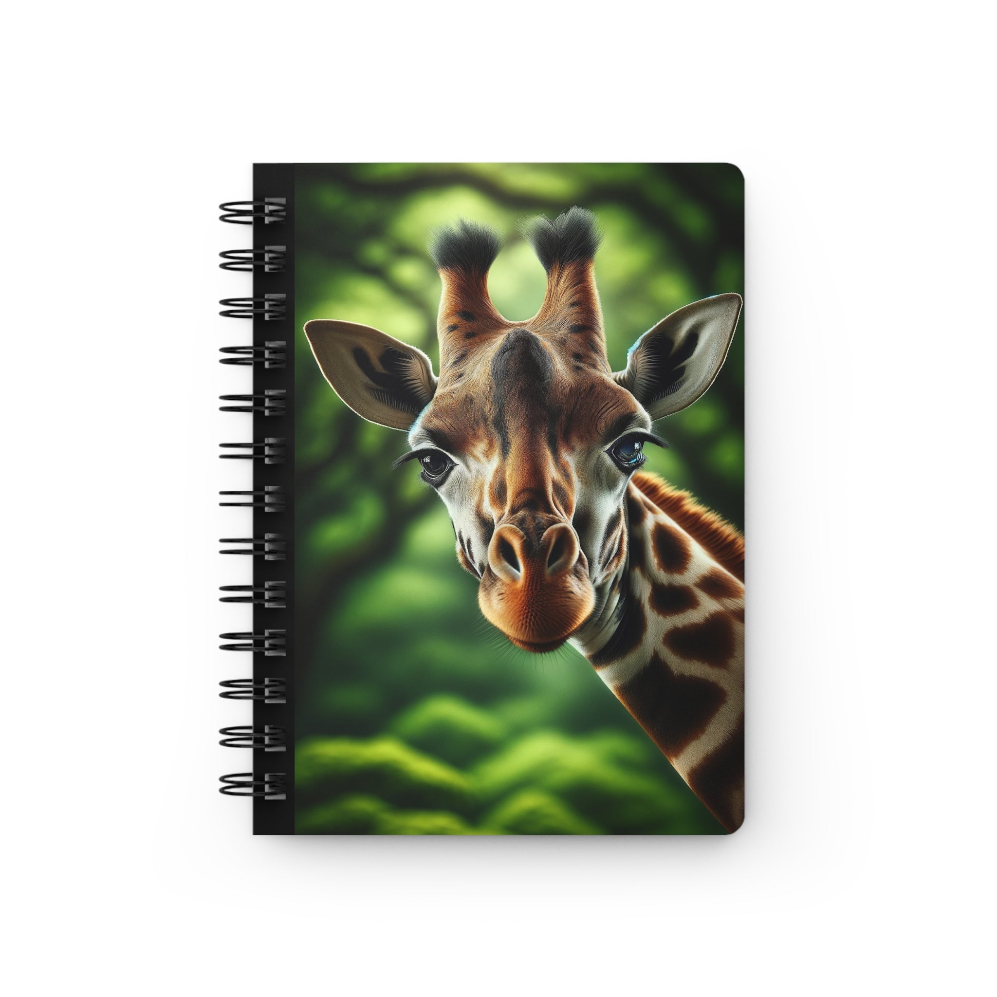 A curious giraffe - Spiral Notebook