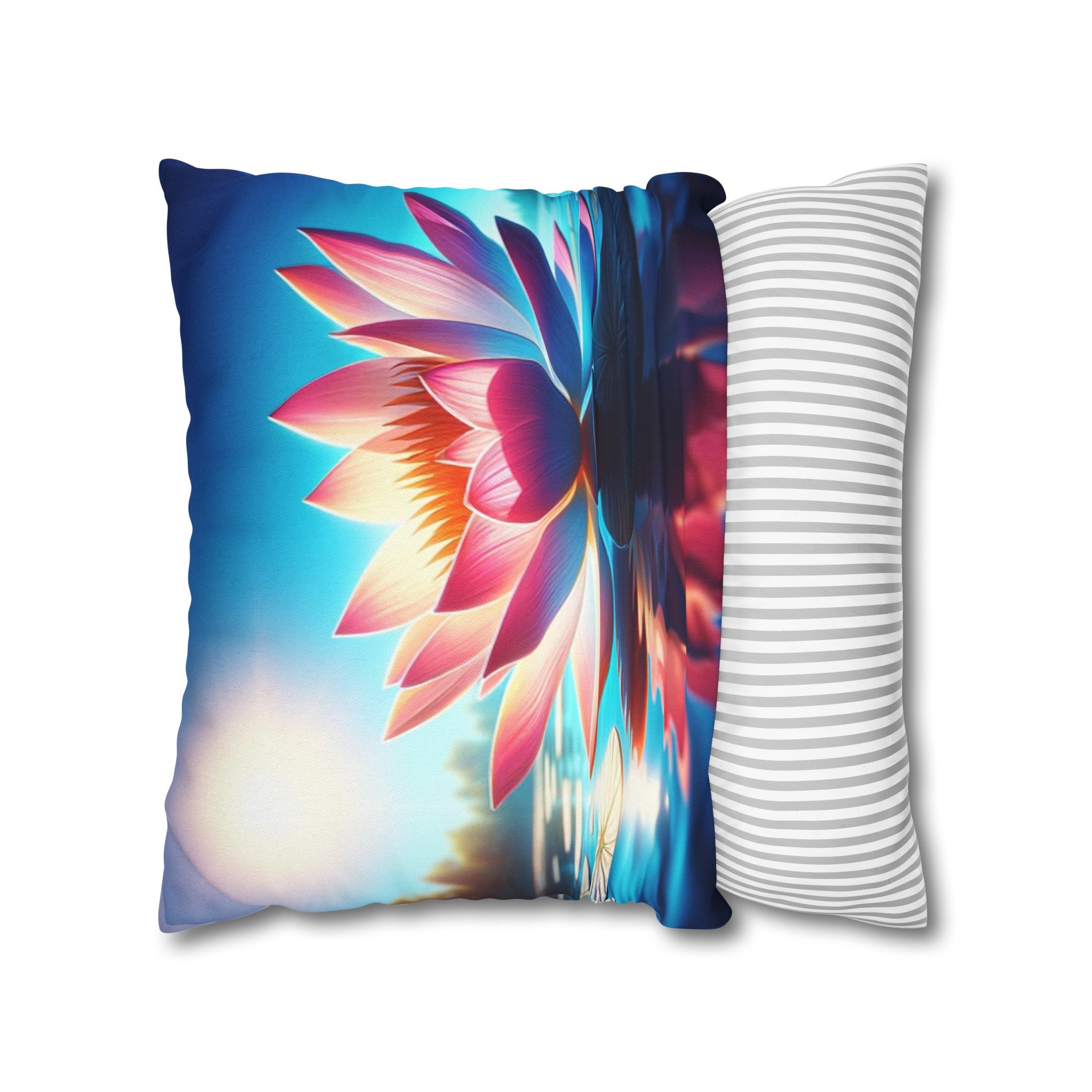 Lotus flower 2 - Polyester Square Pillowcase