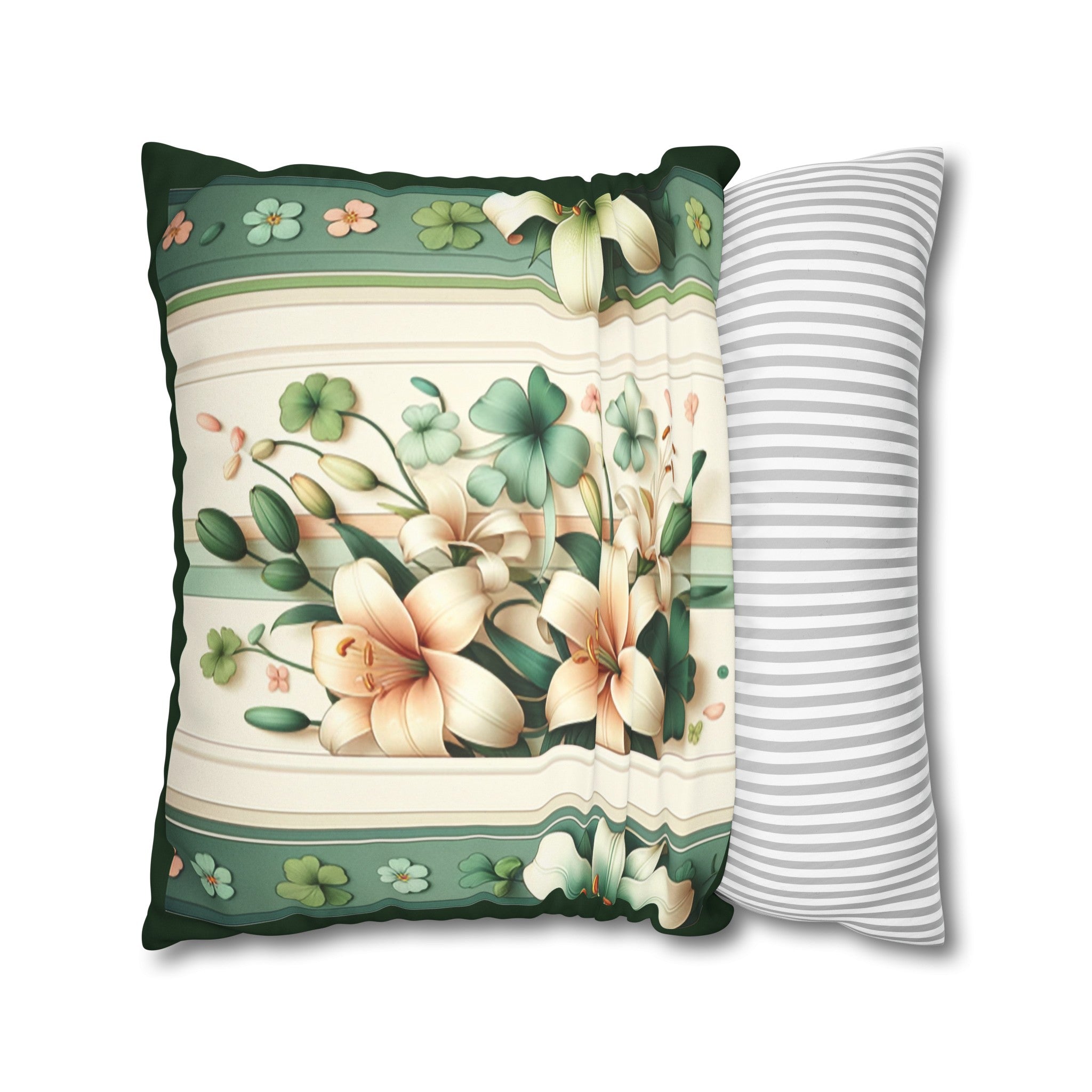 Lilies (2) - Suede Square Pillowcase