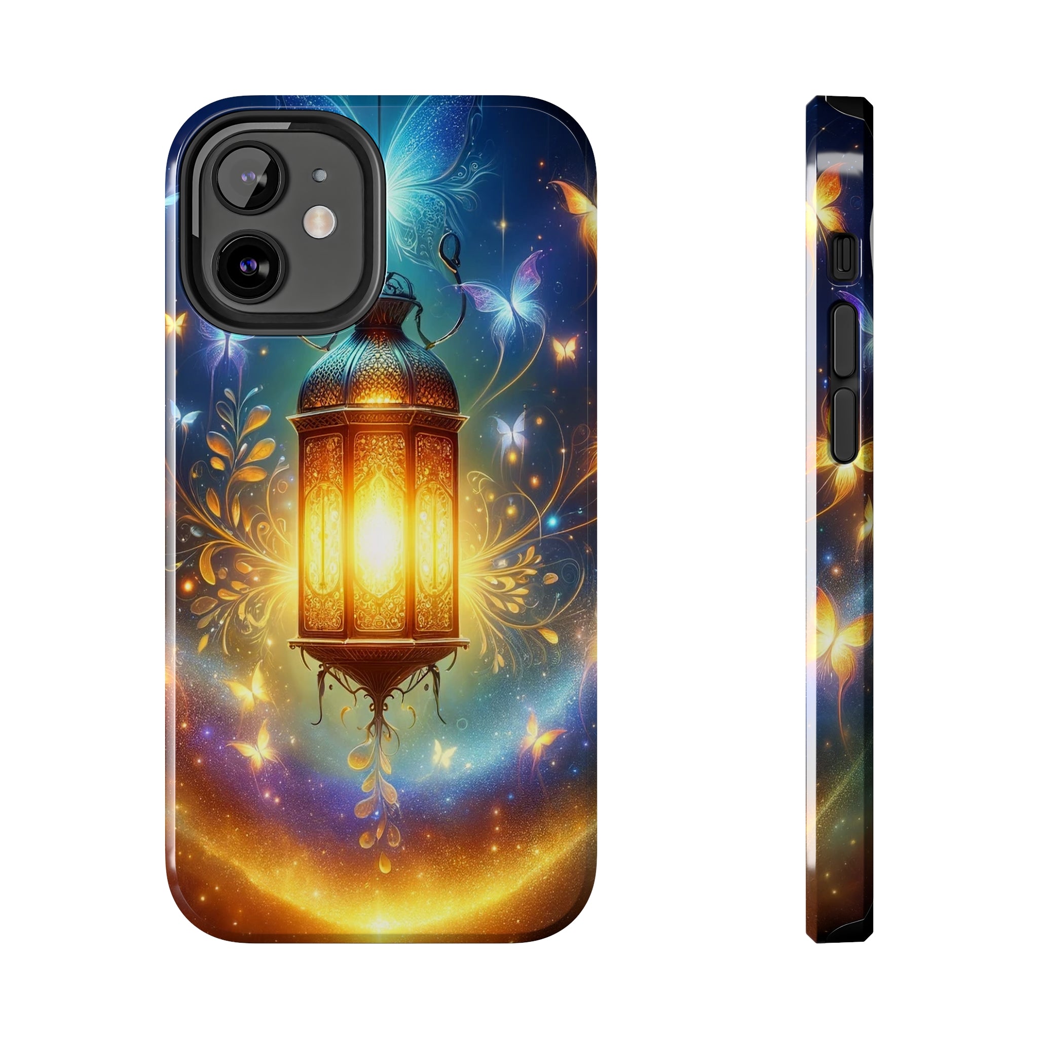 Butterflies around a lamp - Tough Phone Case