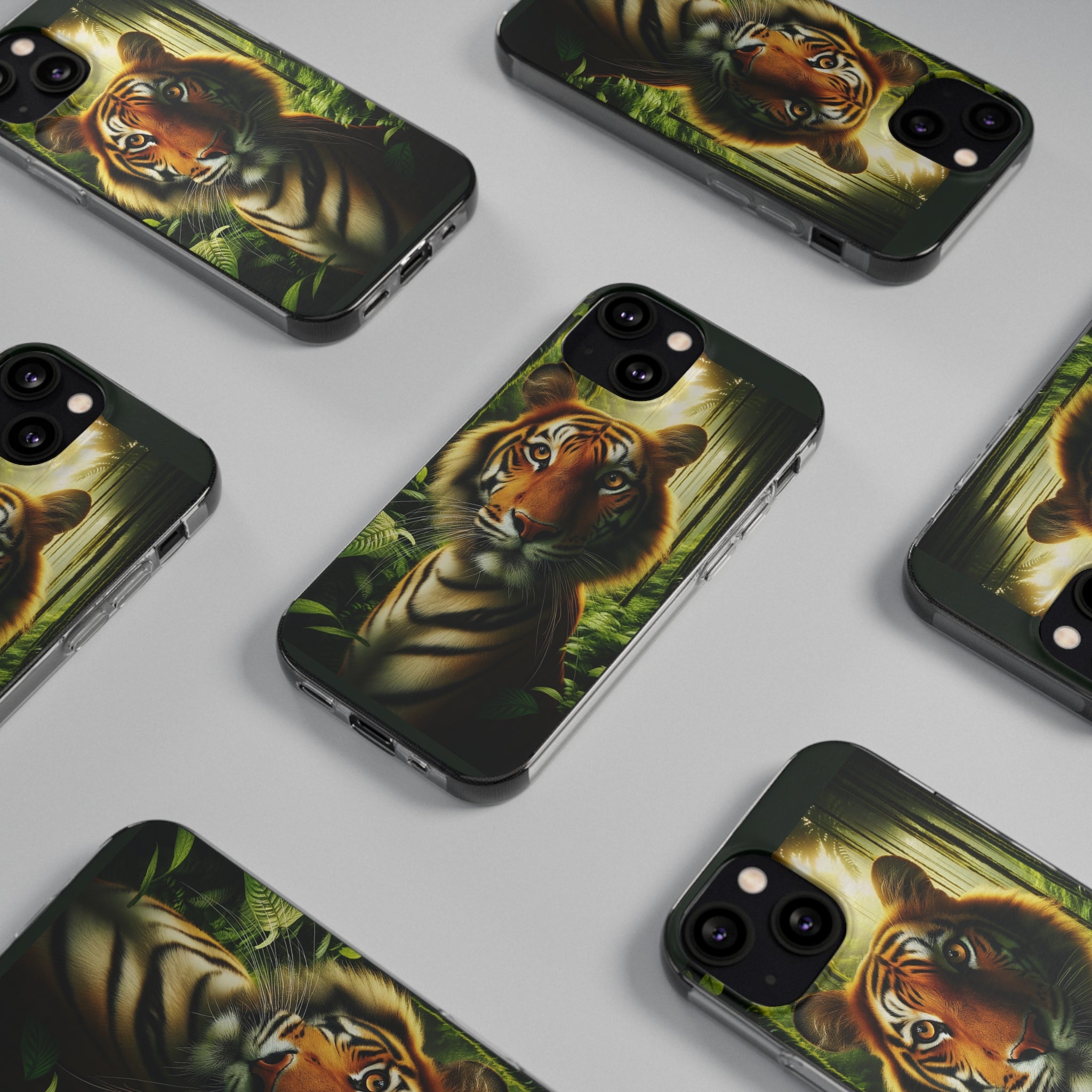 Curious Tiger - Soft Phone Cases