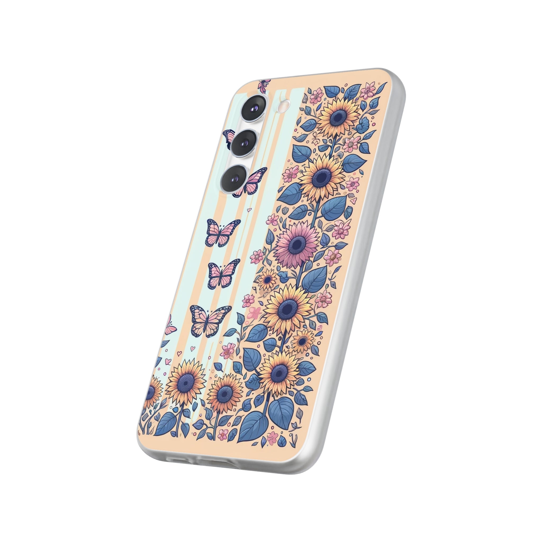 Sunflowers and butterflies - Flexi Case (Samsung only)