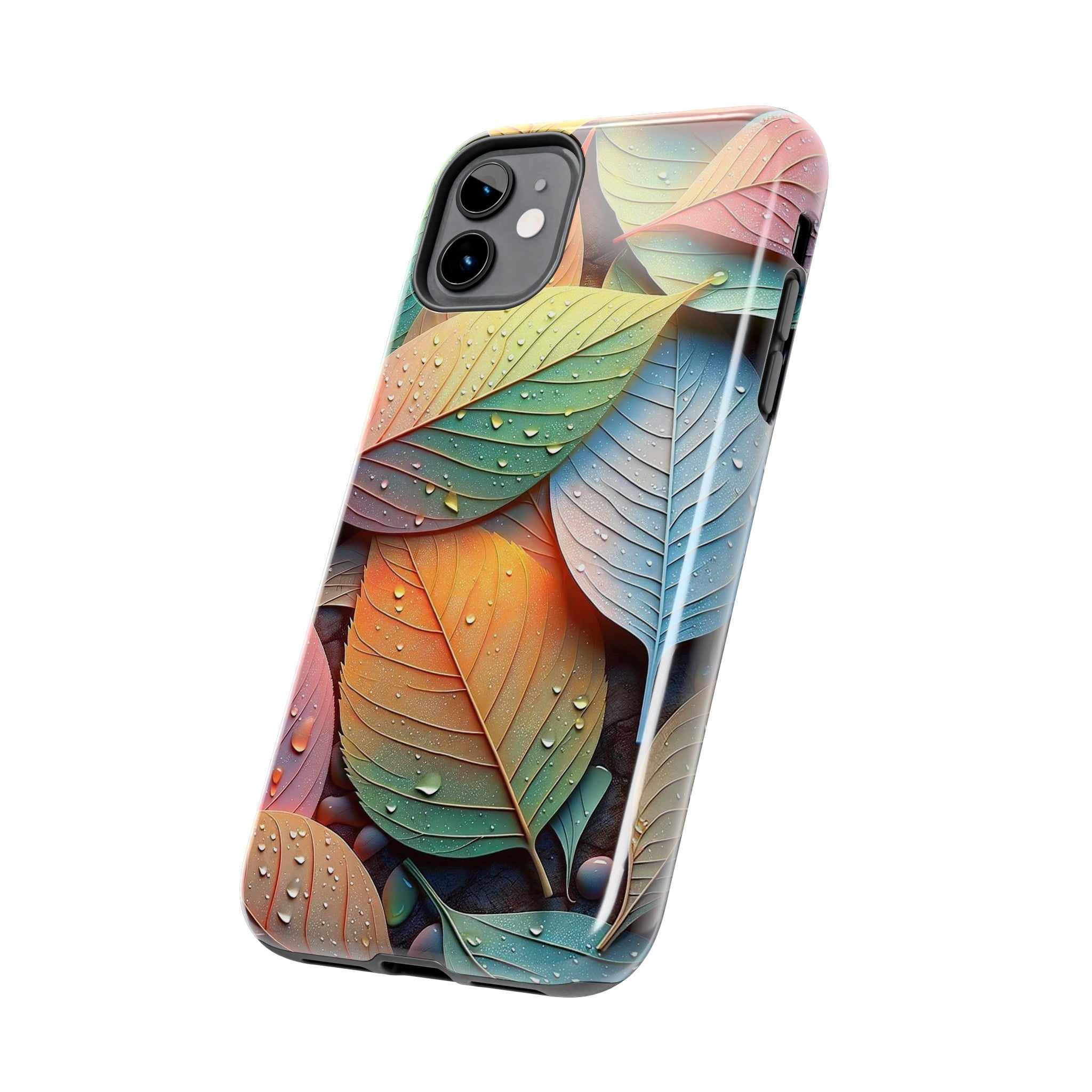 Pastel coloured leaves - Tough Phone Case