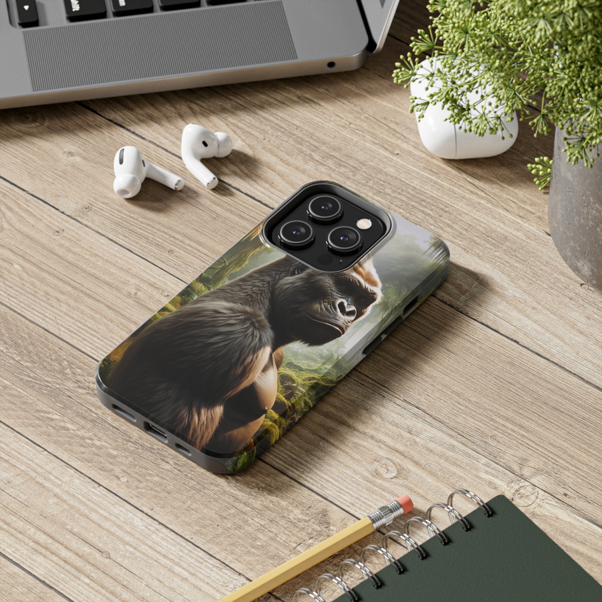 Curious gorilla - Tough Phone Case