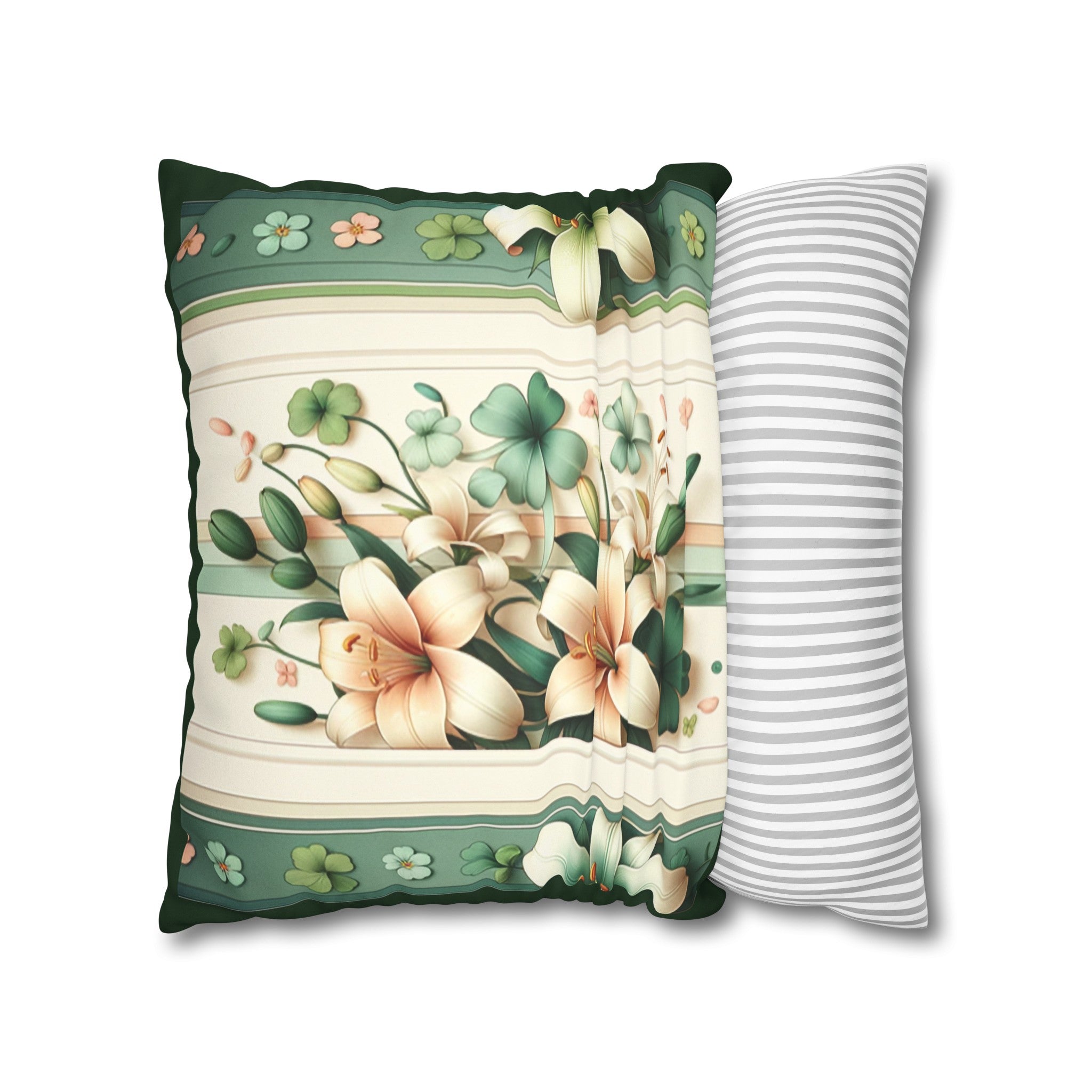 Lilies (2) - Suede Square Pillowcase