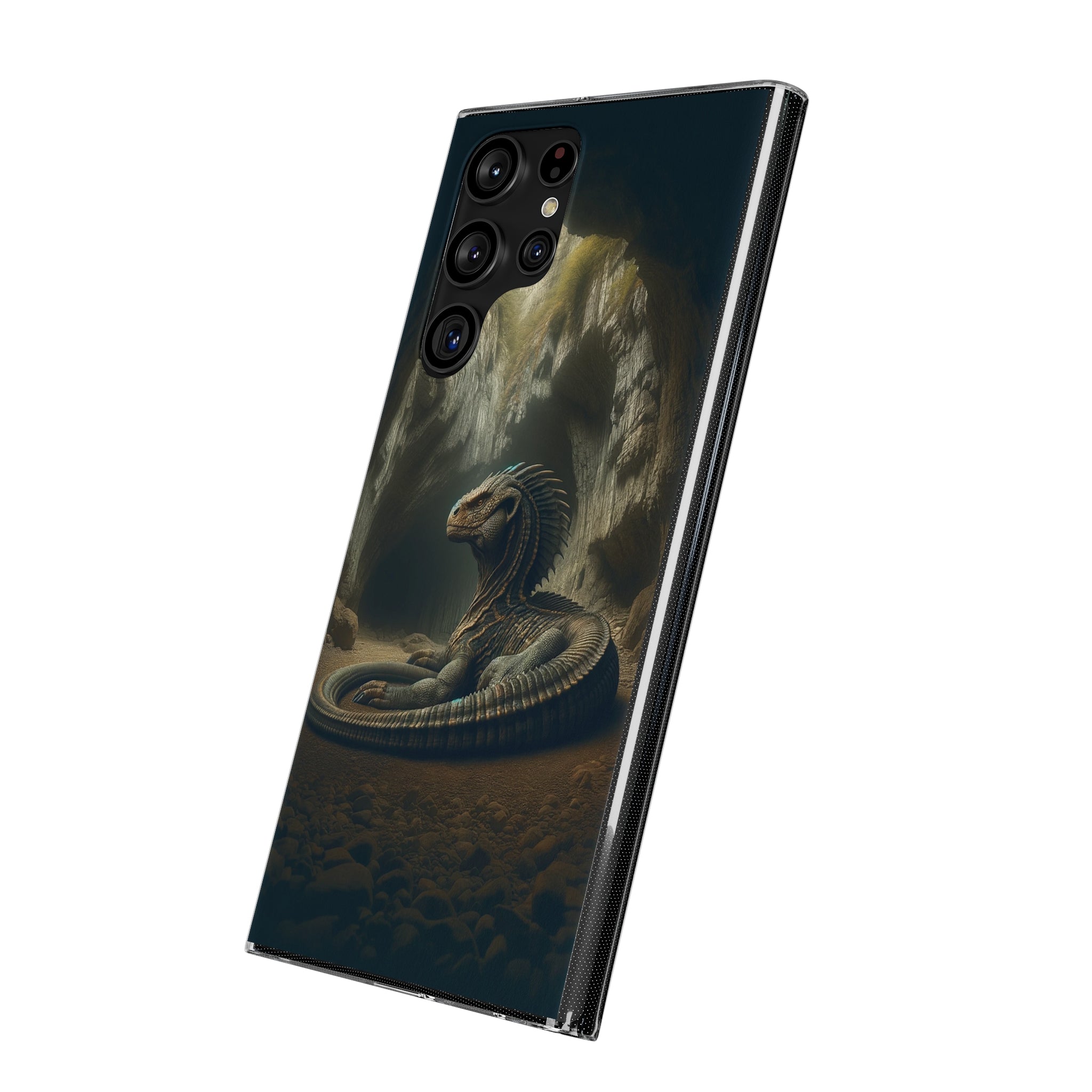 Basilisk in a cave - Soft Phone Case