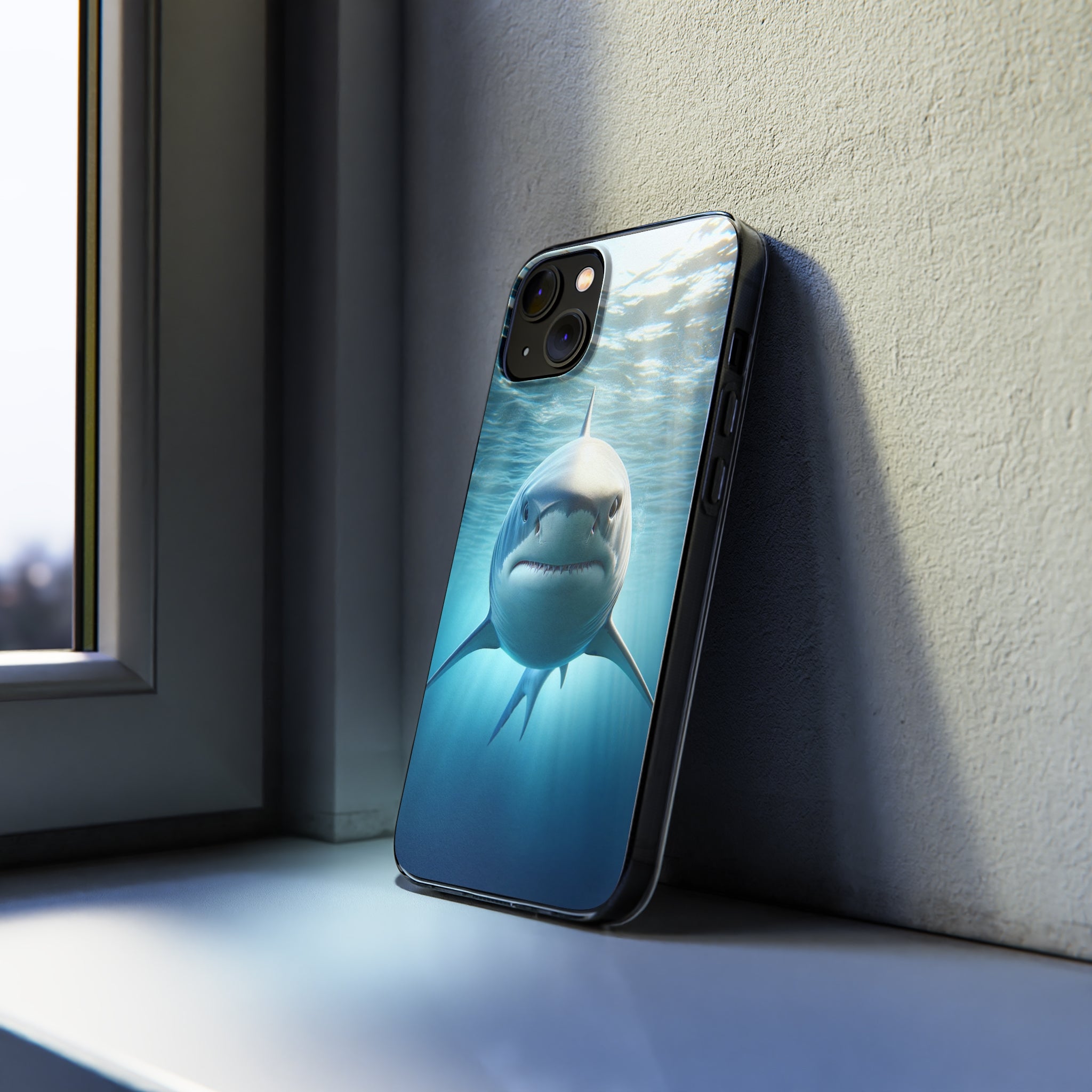 Curious Shark - Soft Phone Case