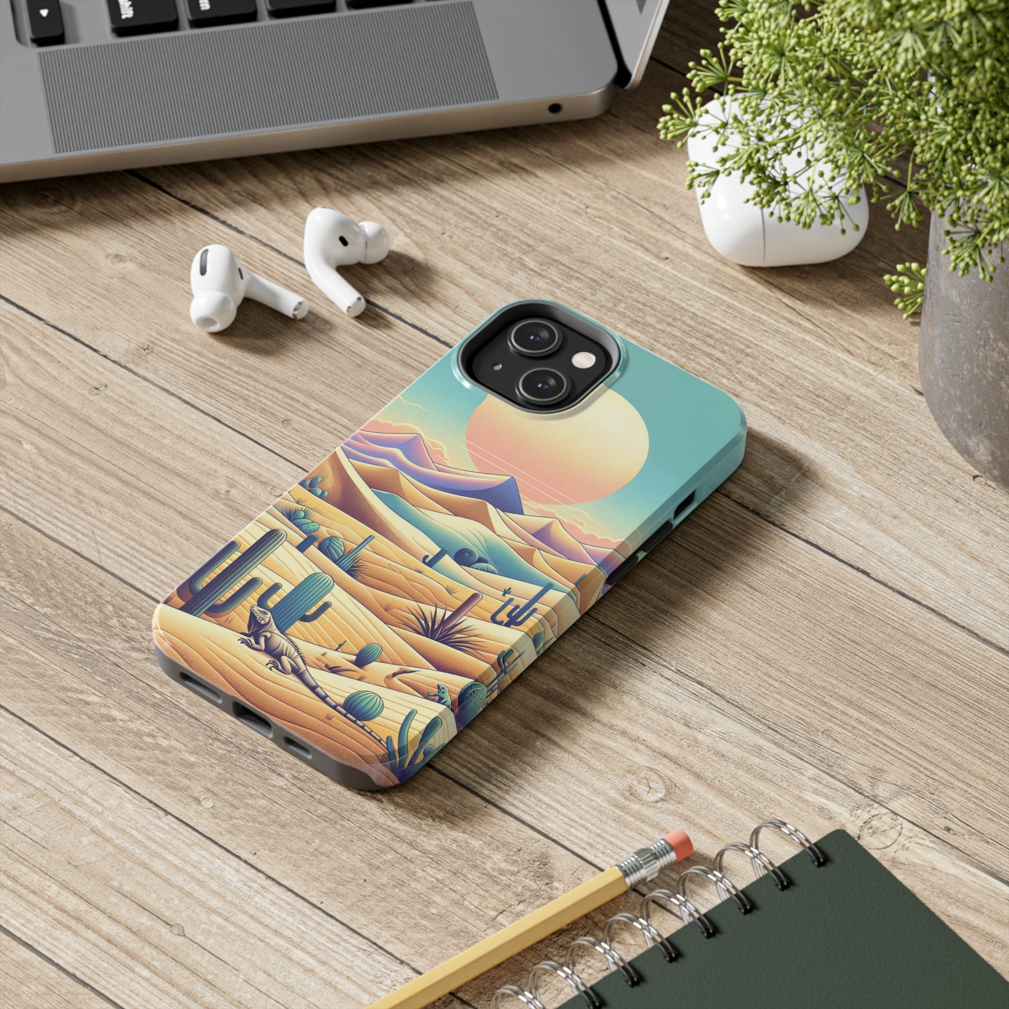 Iguana in the desert 2 - Tough Phone Case