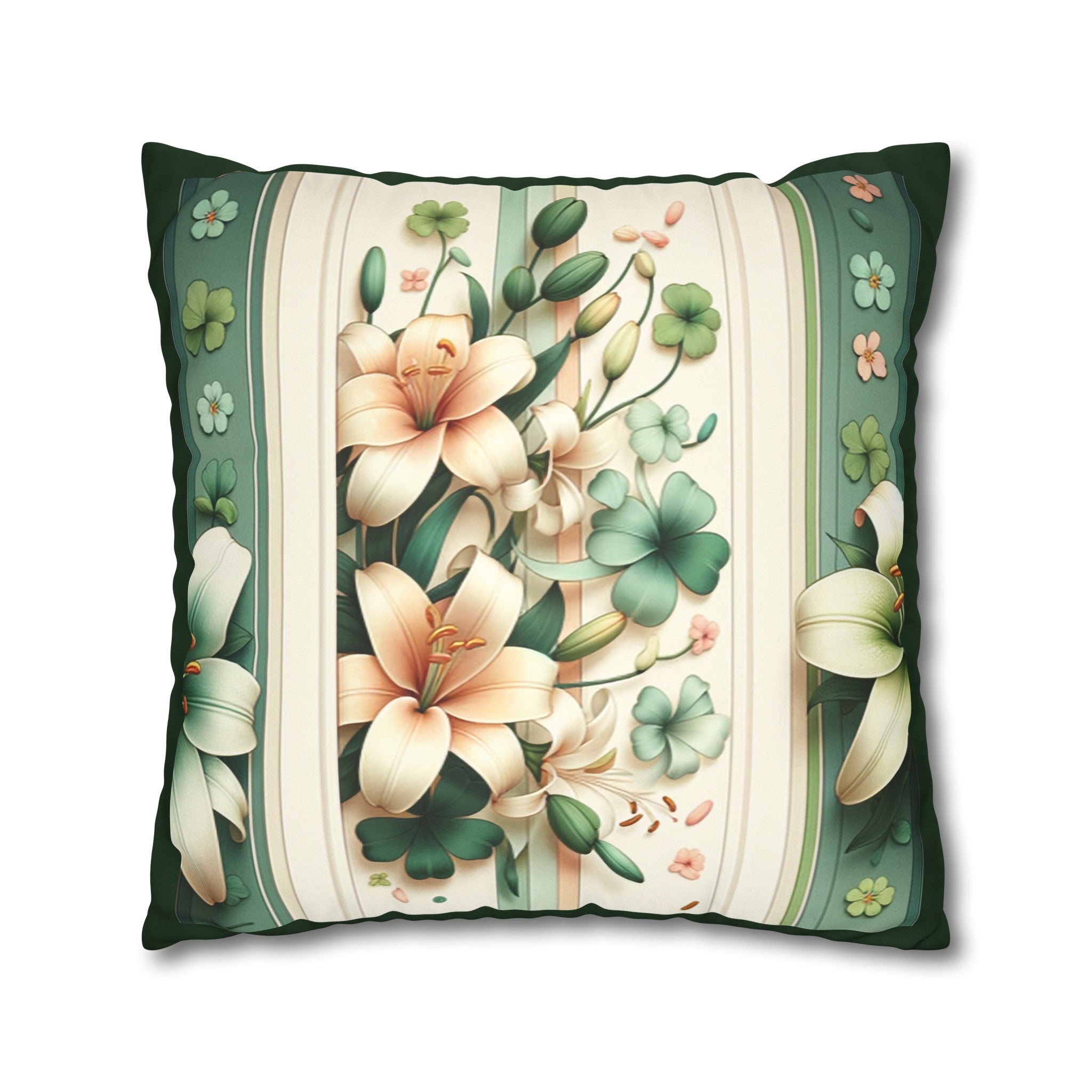 Lilies (2) - Suede Square Pillowcase