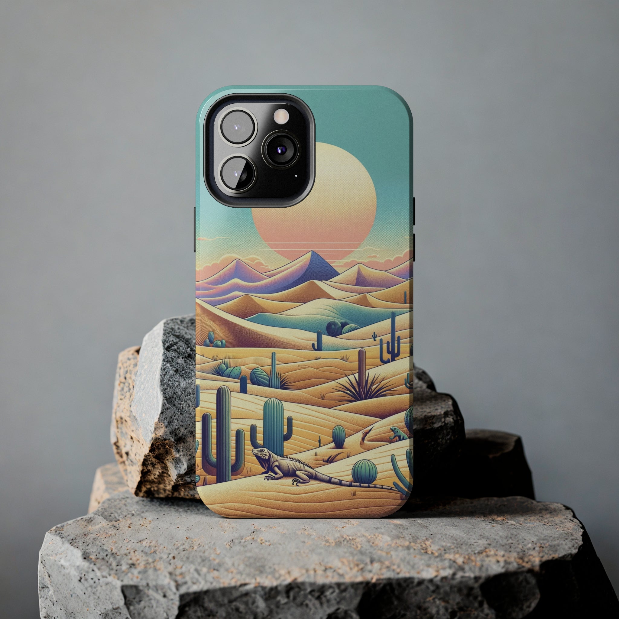 Iguana in the desert 2 - Tough Phone Case