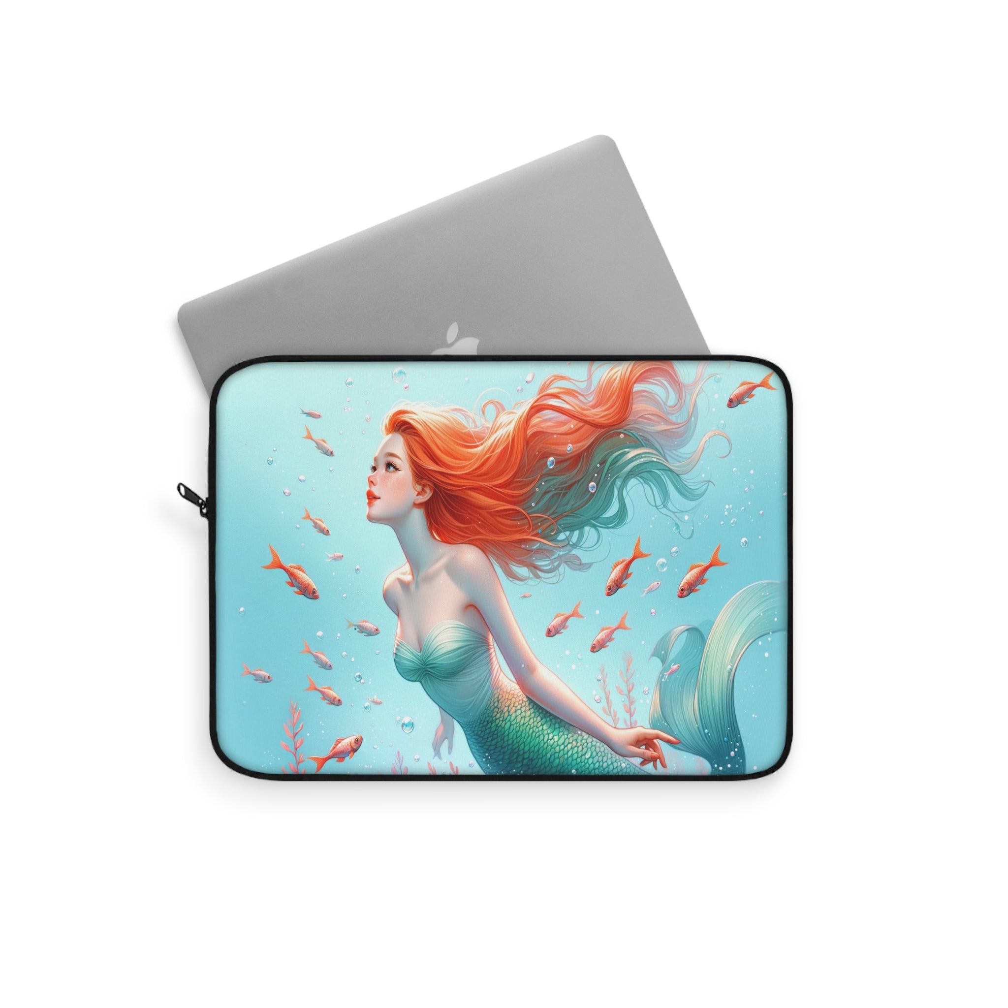 Red Haired mermaid - Laptop Sleeve