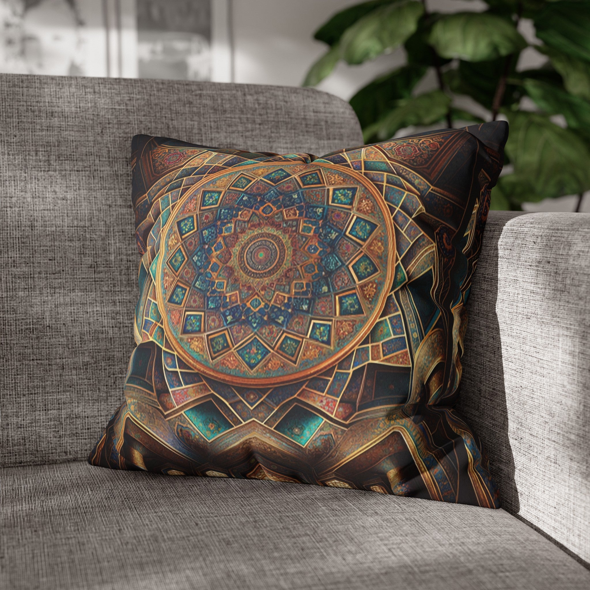 Persian Art (5) - Suede Square Pillowcase