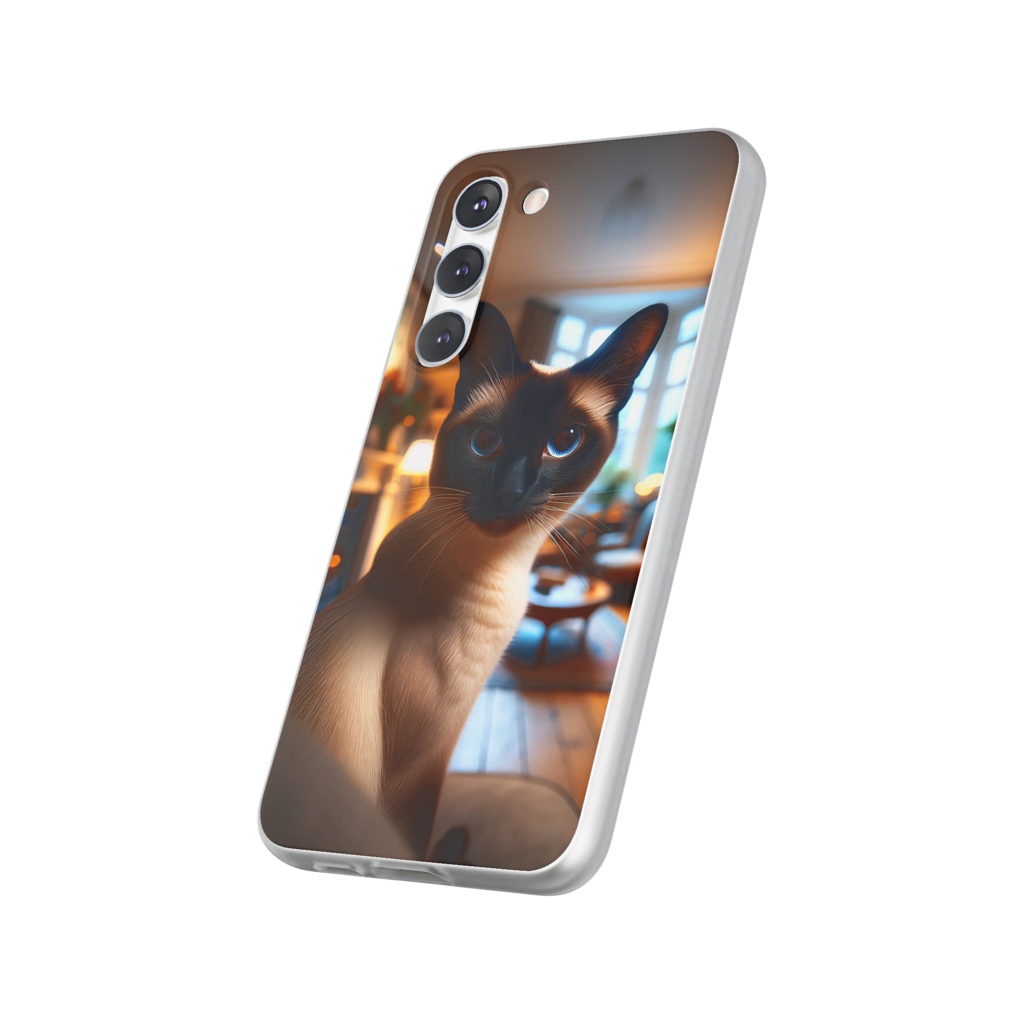 Curious Siamese cat - Flexi Case (Samsung only)