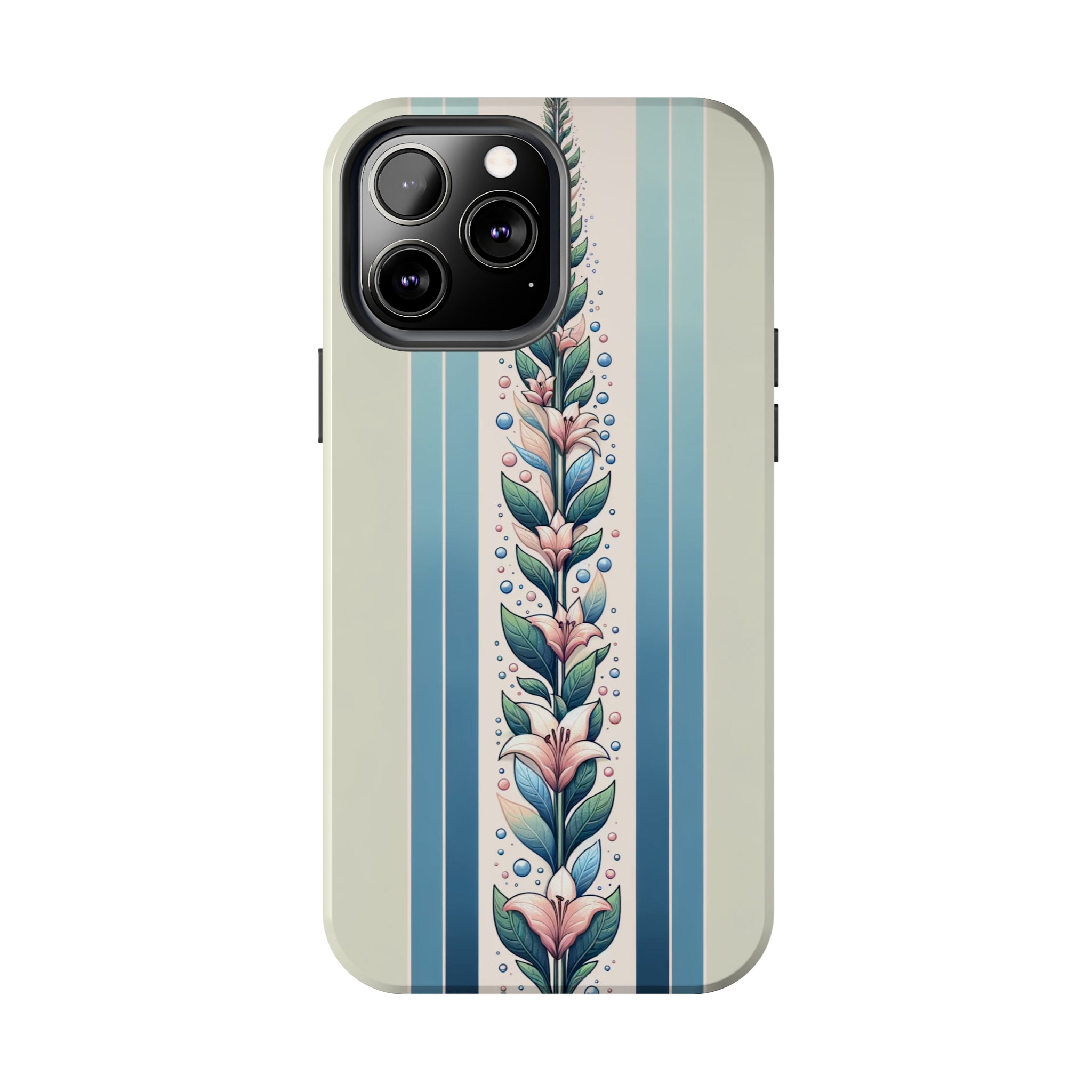 Lilies and leaves - Tough Phone Case