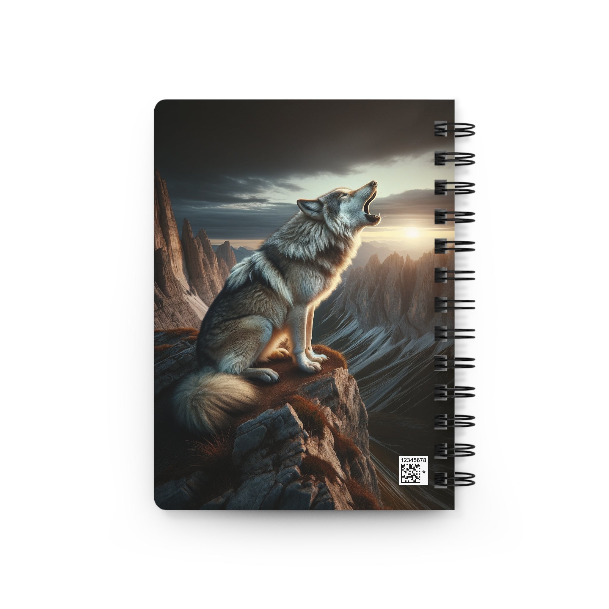 Howling wolf - Spiral Notebook