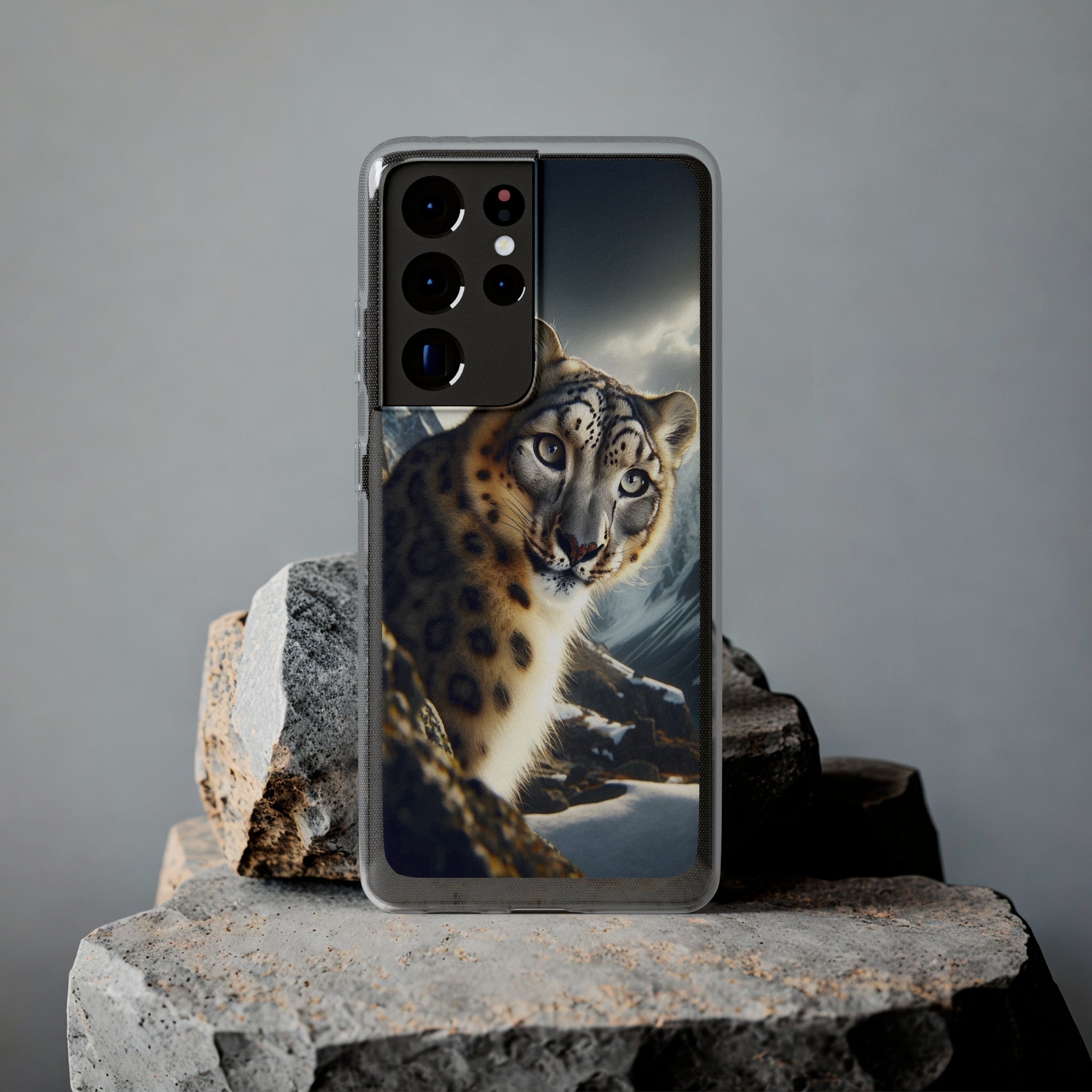 Snow Leopard - Soft Phone Case