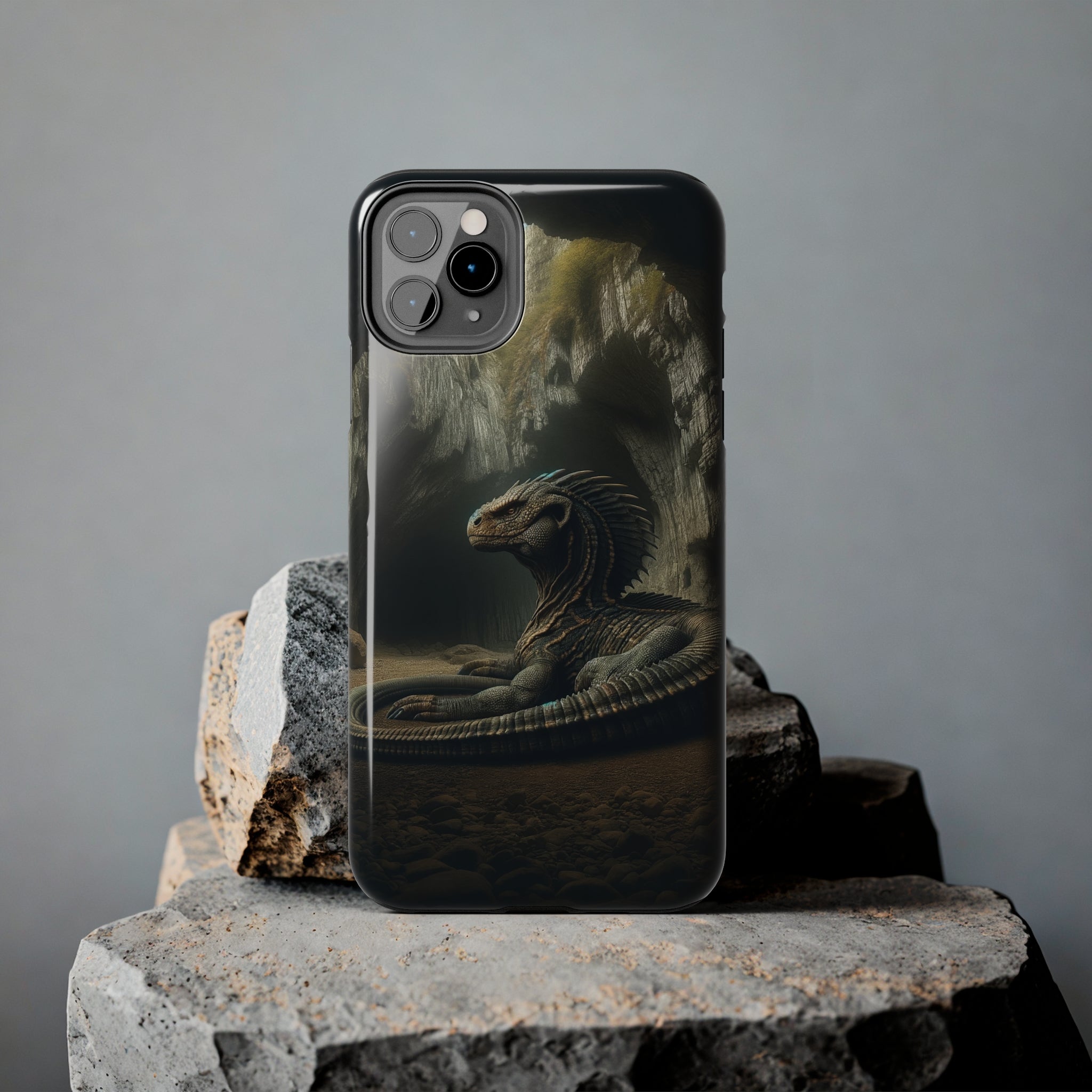 Basilisk in a cave - Tough Phone Case