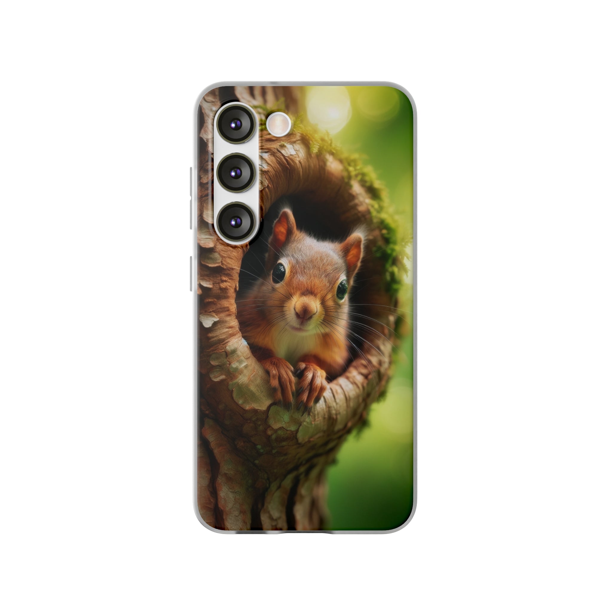 Squirrel in a treehole - Flexi Case (Samsung only)