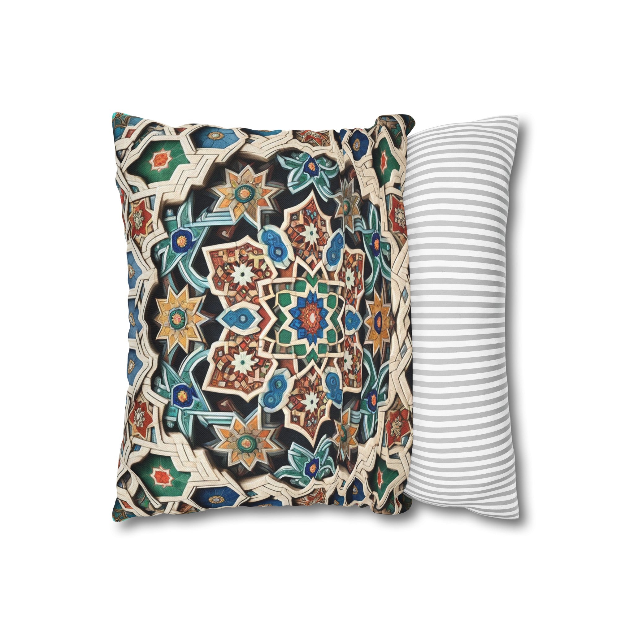 Persian Art 1 - Polyester Square Pillowcase