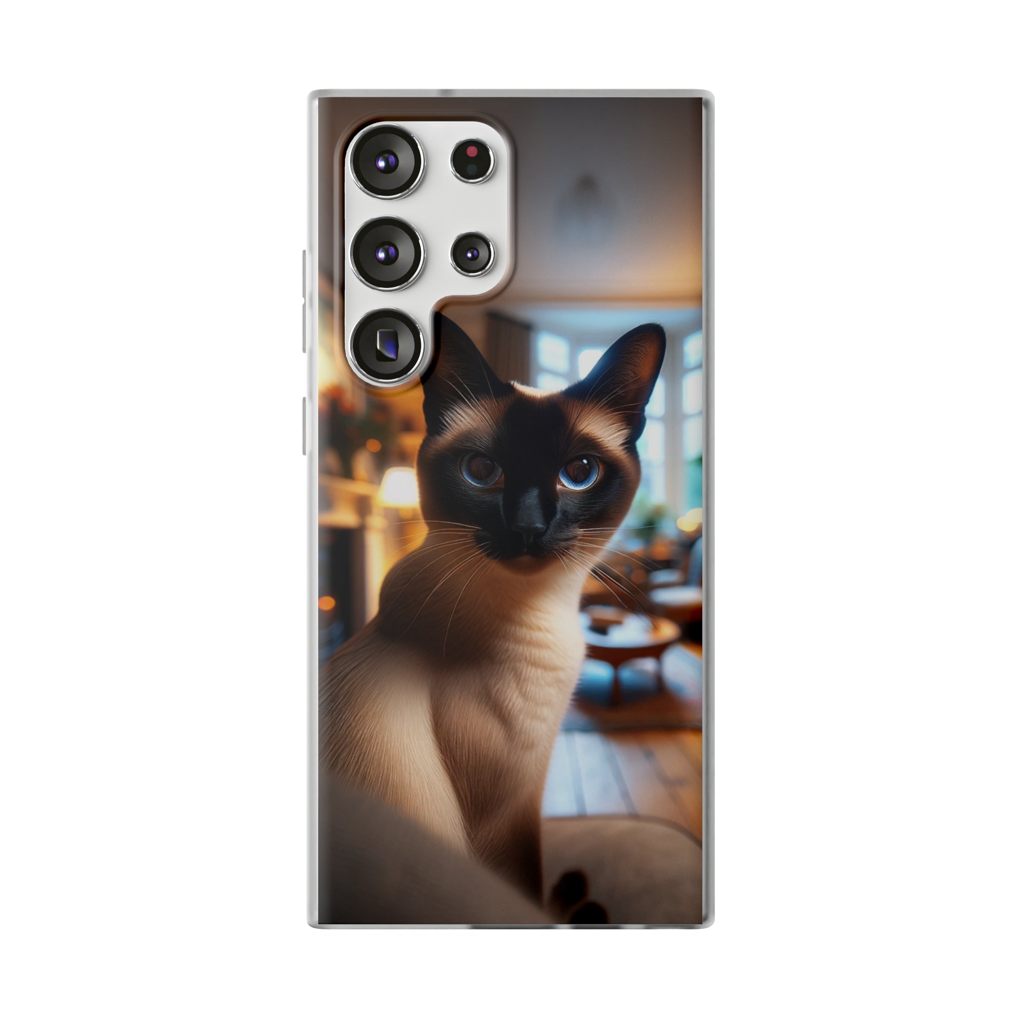 Curious Siamese cat - Flexi Case (Samsung only)