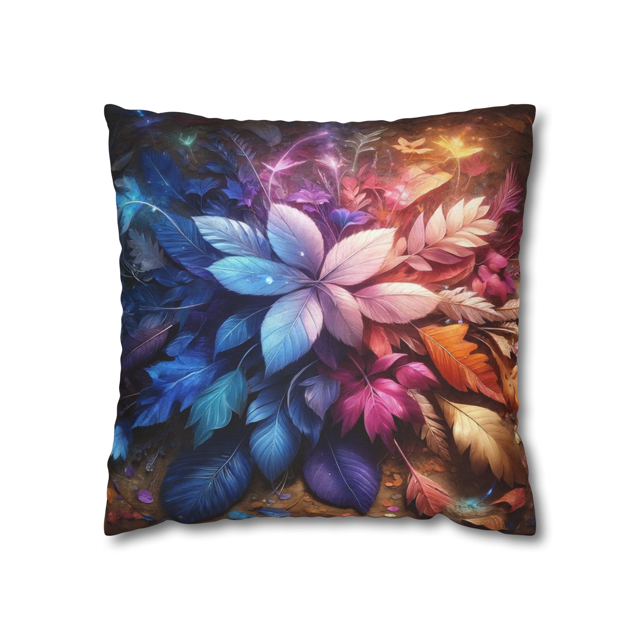 Magical Leaves 2 - Polyester Square Pillowcase