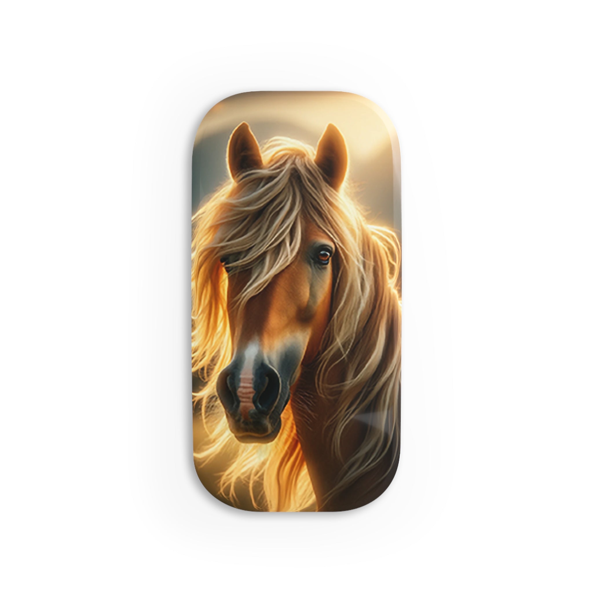 Horse - golden - Phone Click-On Grip