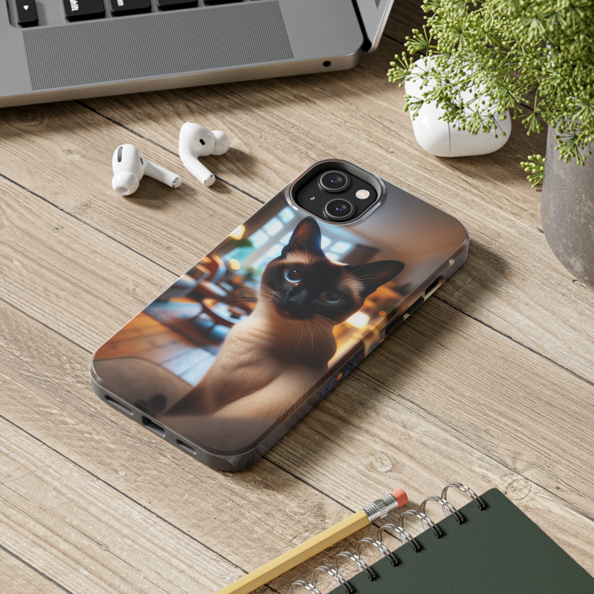 Curious cat - Tough Phone Case