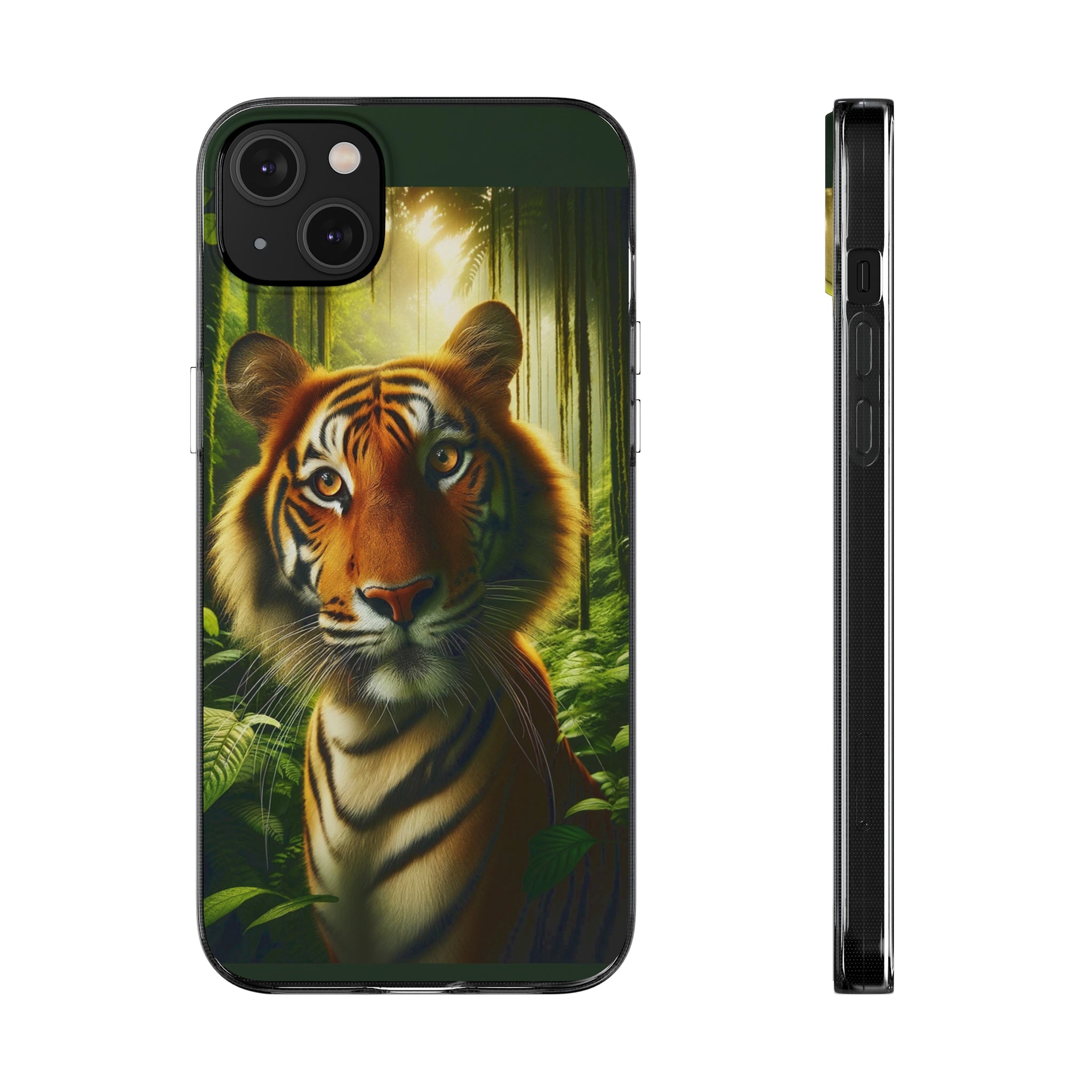 Curious Tiger - Soft Phone Cases