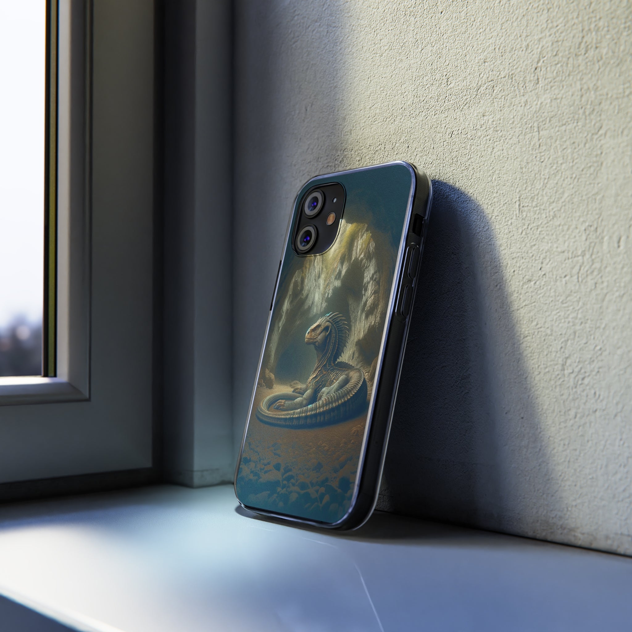 Basilisk in a cave - Soft Phone Case