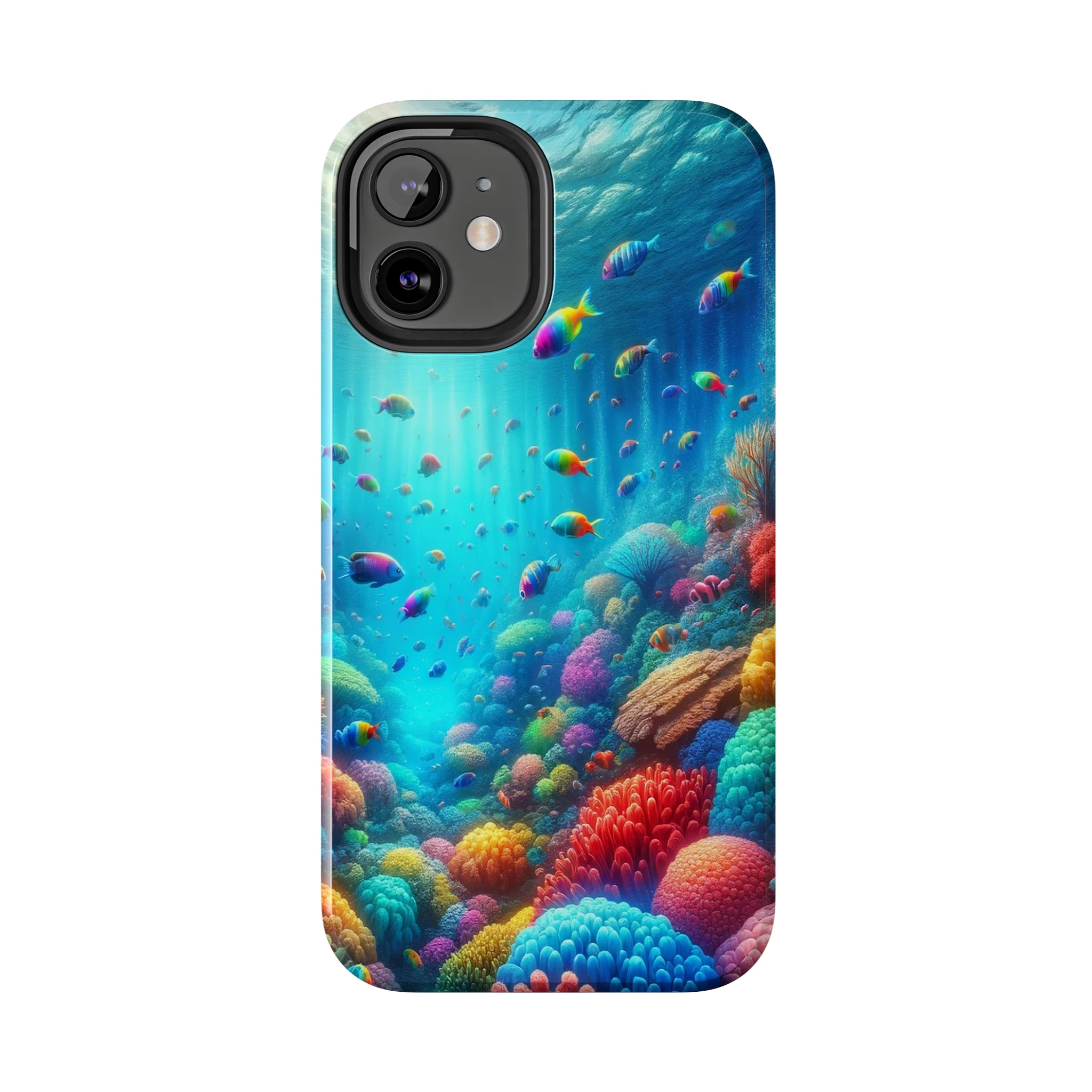 Coloured fish and coral reef - Tough Phone Case