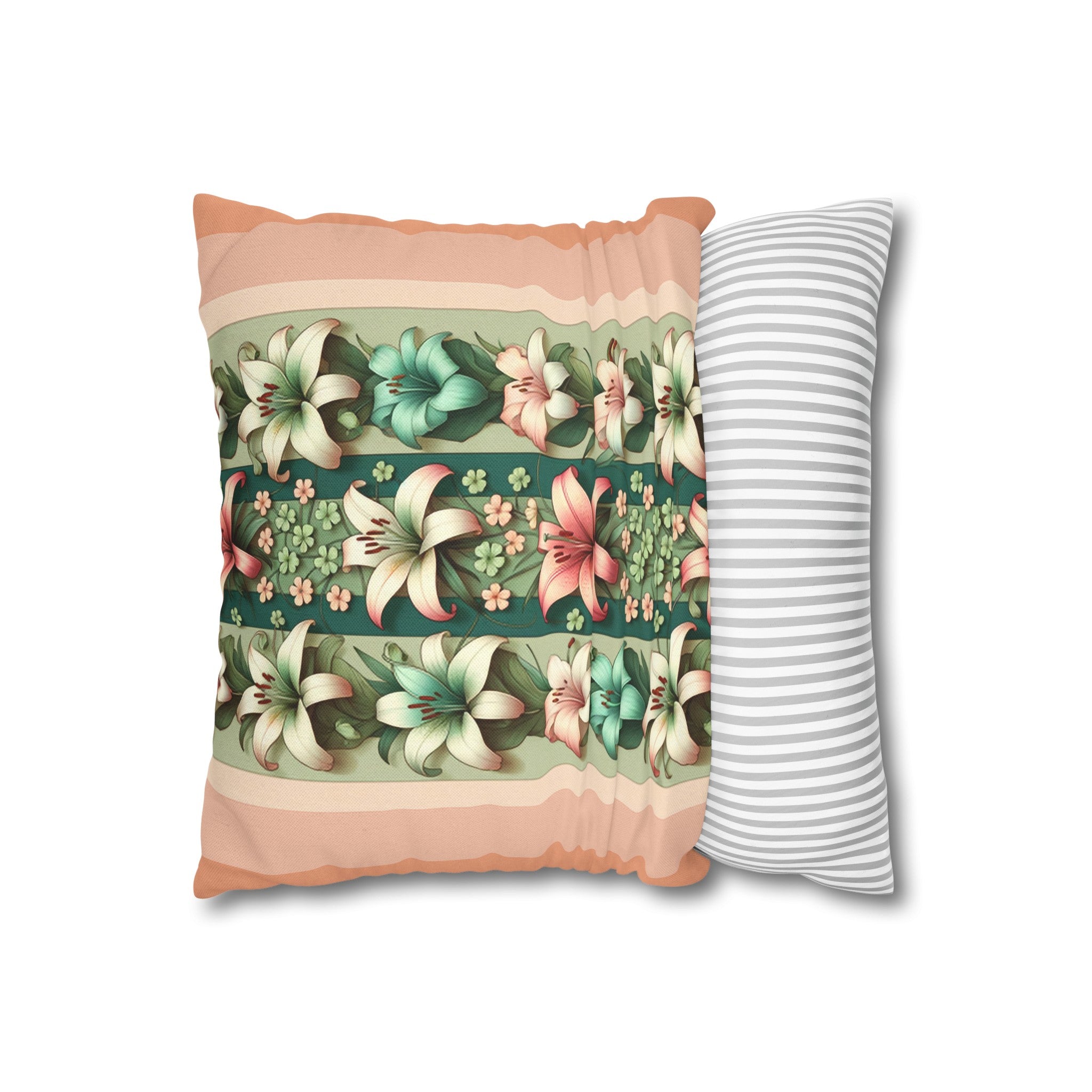 Lilies 3 - Polyester Square Pillowcase